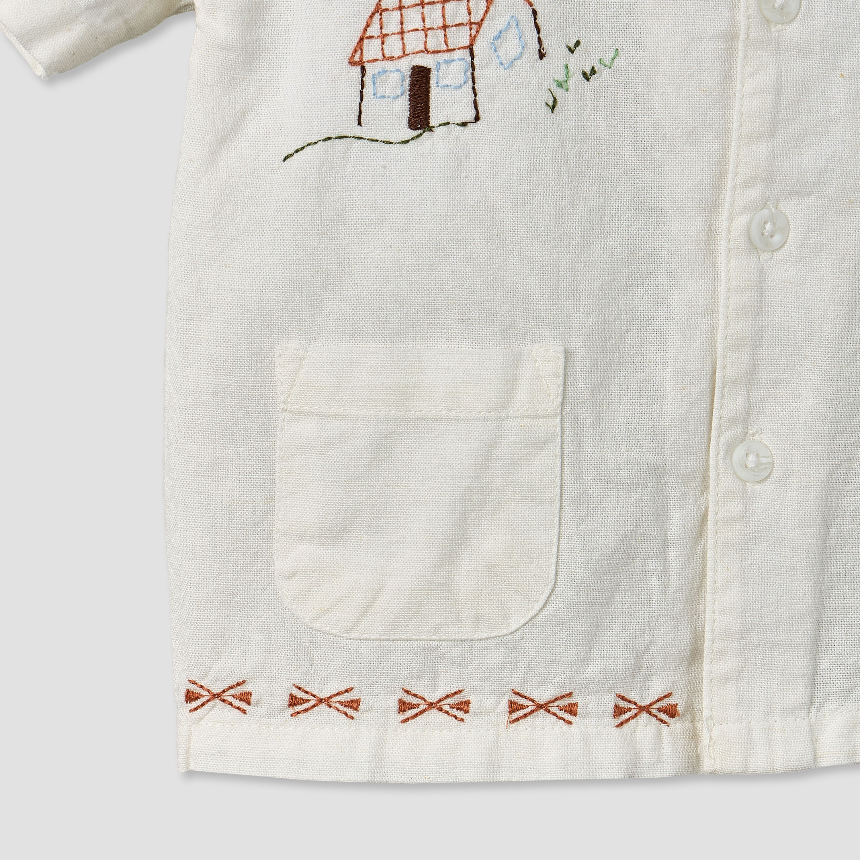 Juniors Short Sleeves Shirt with Embroidery-baby-boys-clothing-shirts-image-5