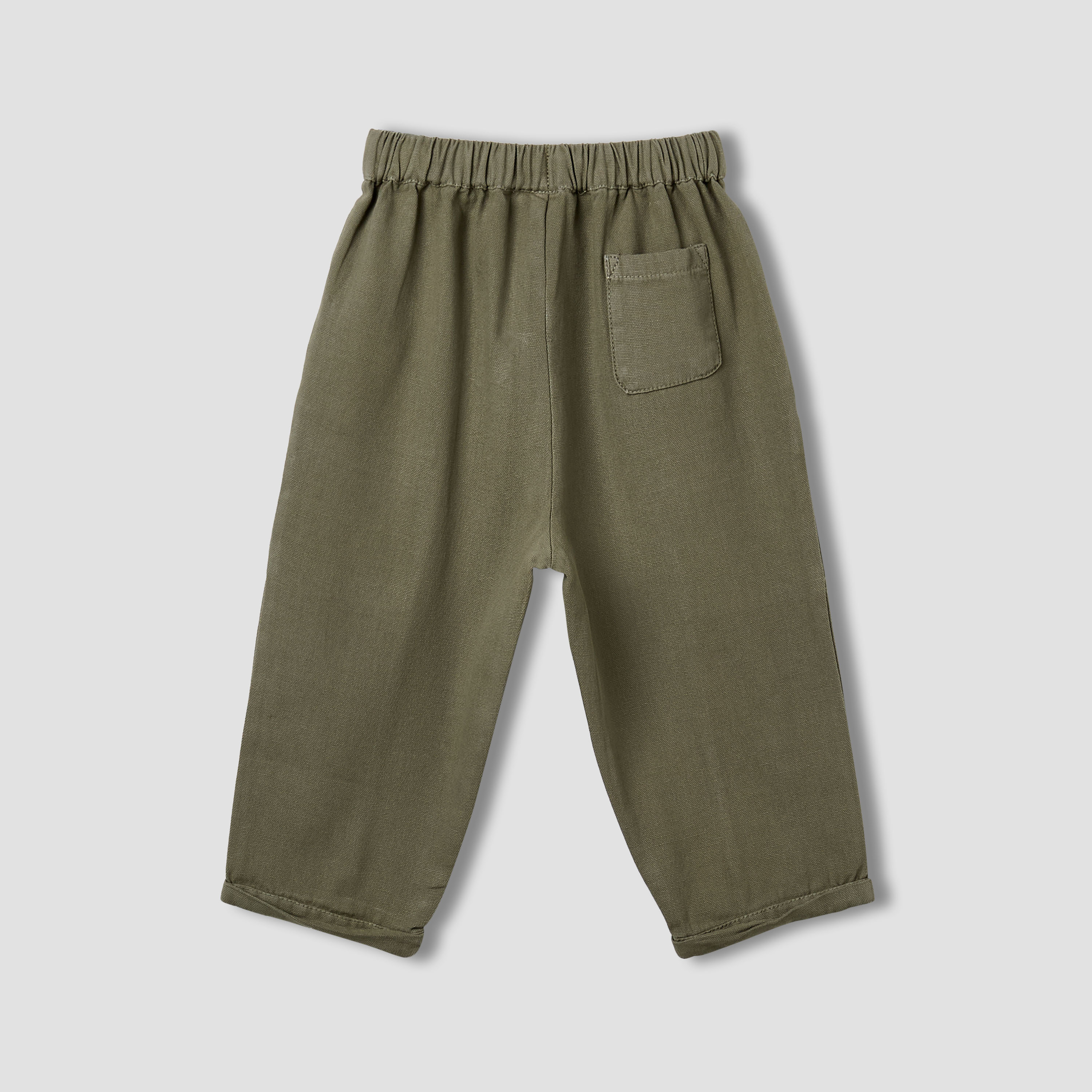 Juniors Boys Trousers with Cargo Pockets - Cotton - Drawstring Waist-baby-boys-clothing-bottoms-trousers-image-3