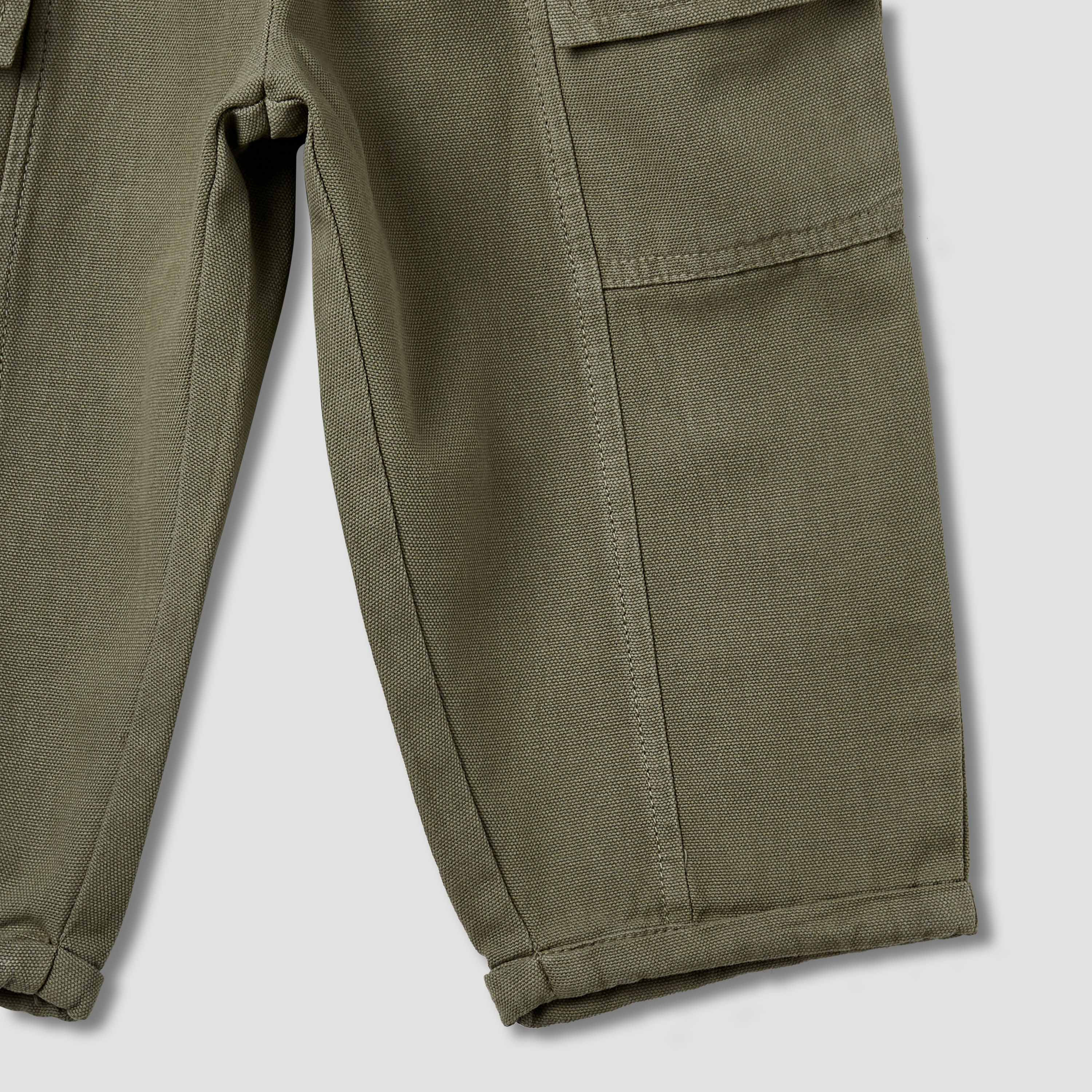 Juniors Boys Trousers with Cargo Pockets - Cotton - Drawstring Waist-baby-boys-clothing-bottoms-trousers-image-5