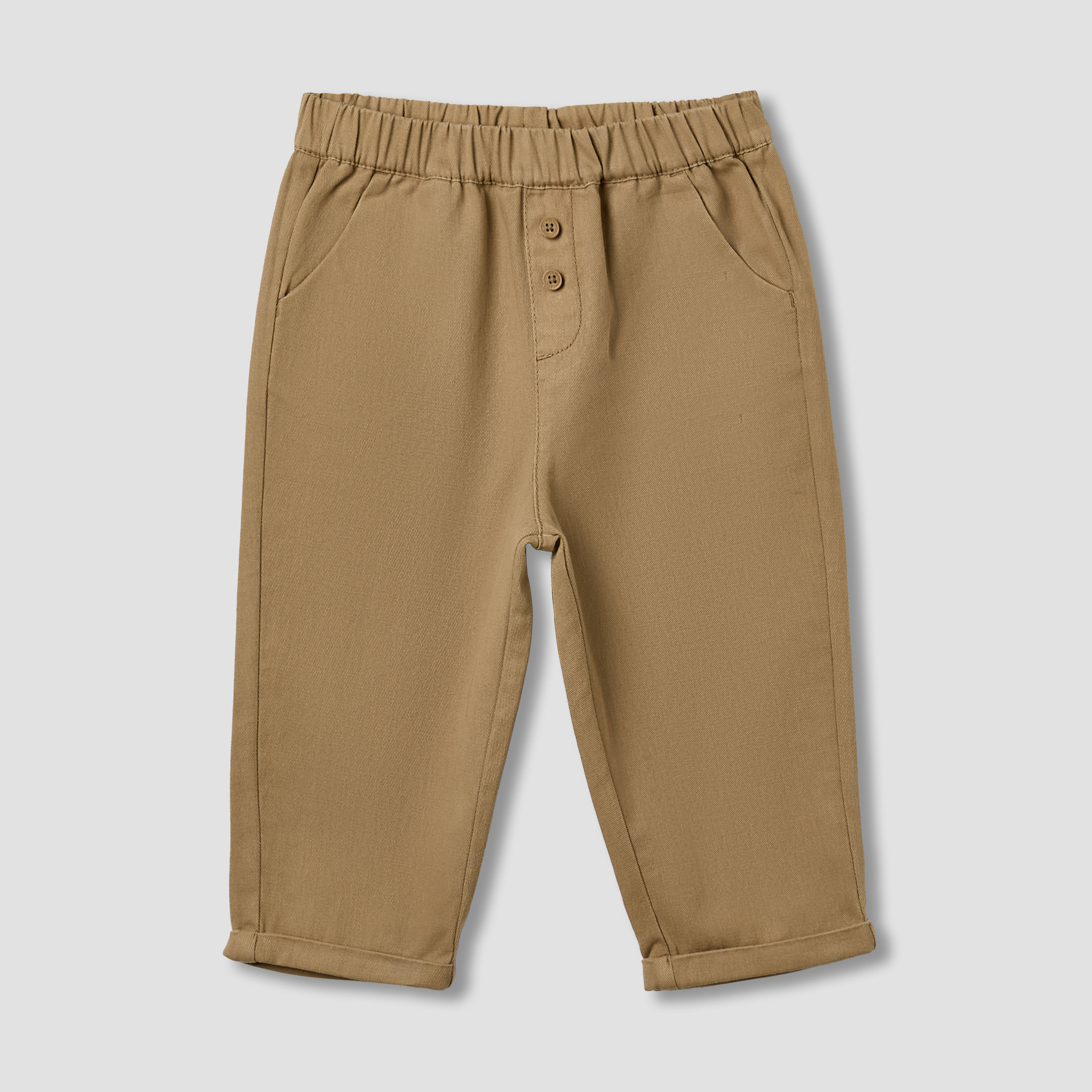 Juniors Boys Trousers with Pockets - Cotton - Elastic Waist-baby-boys-clothing-bottoms-trousers-image-2