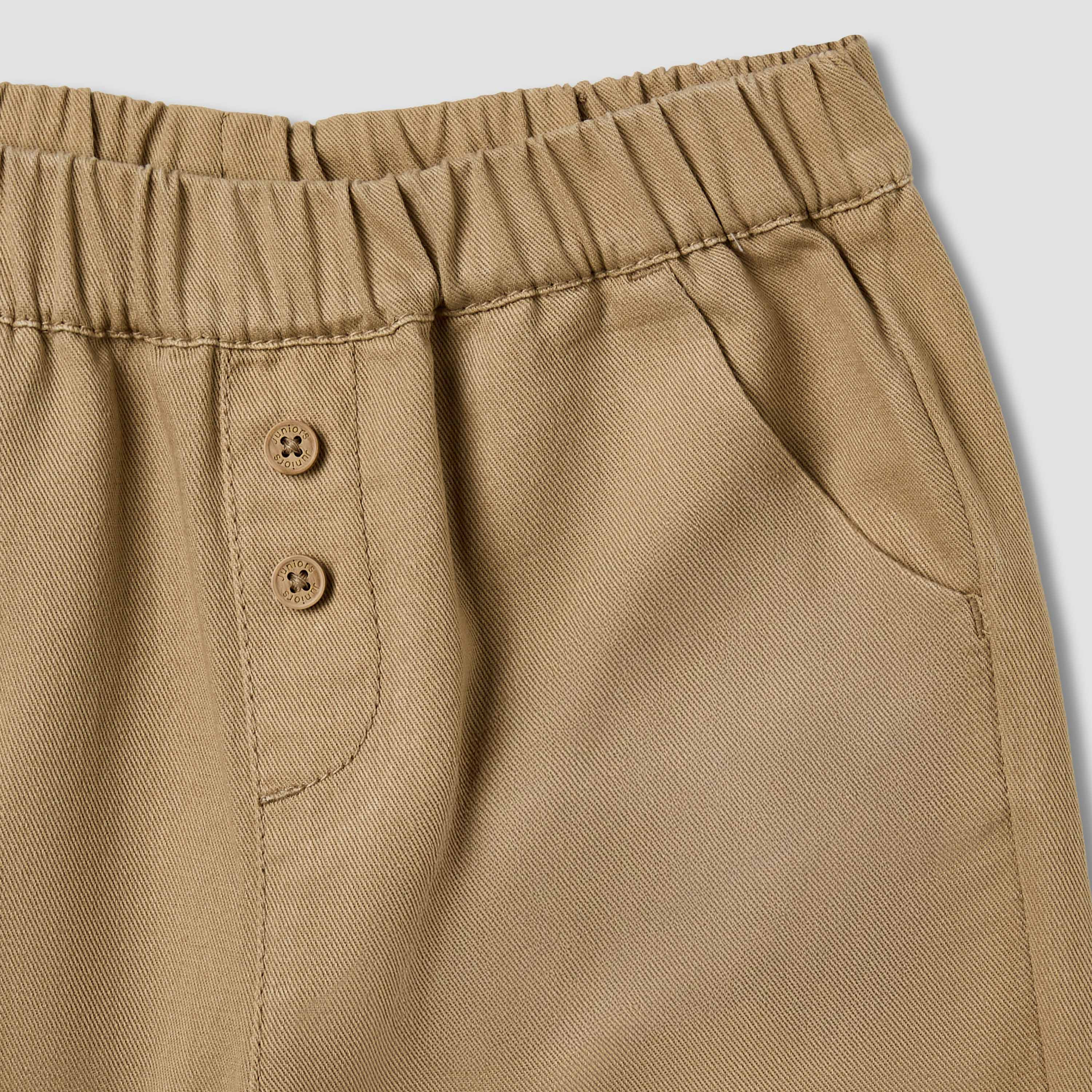 Juniors Boys Trousers with Pockets - Cotton - Elastic Waist-baby-boys-clothing-bottoms-trousers-image-4