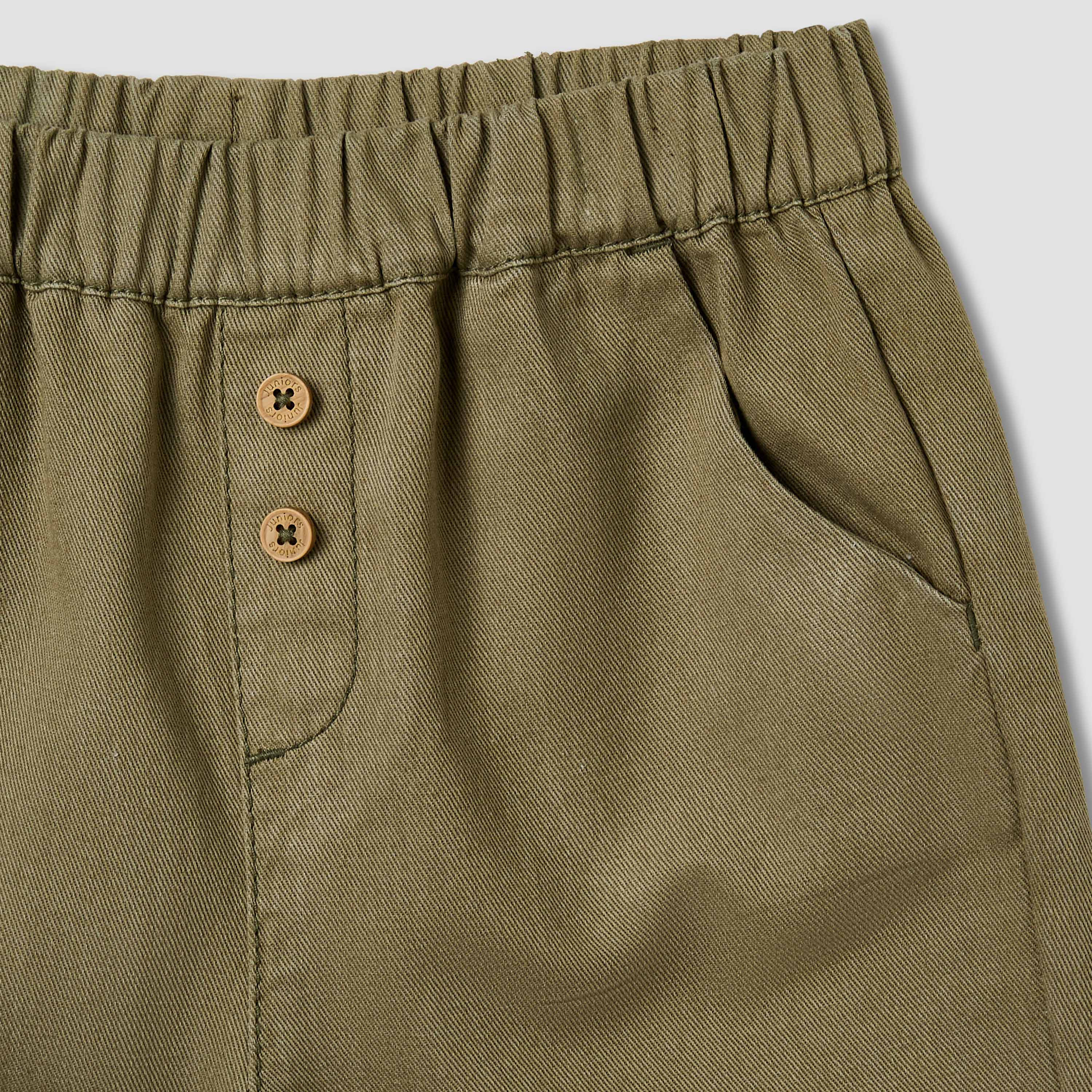 Juniors Boys Trousers with Pockets - Cotton - Elastic Waist-baby-boys-clothing-bottoms-trousers-image-4