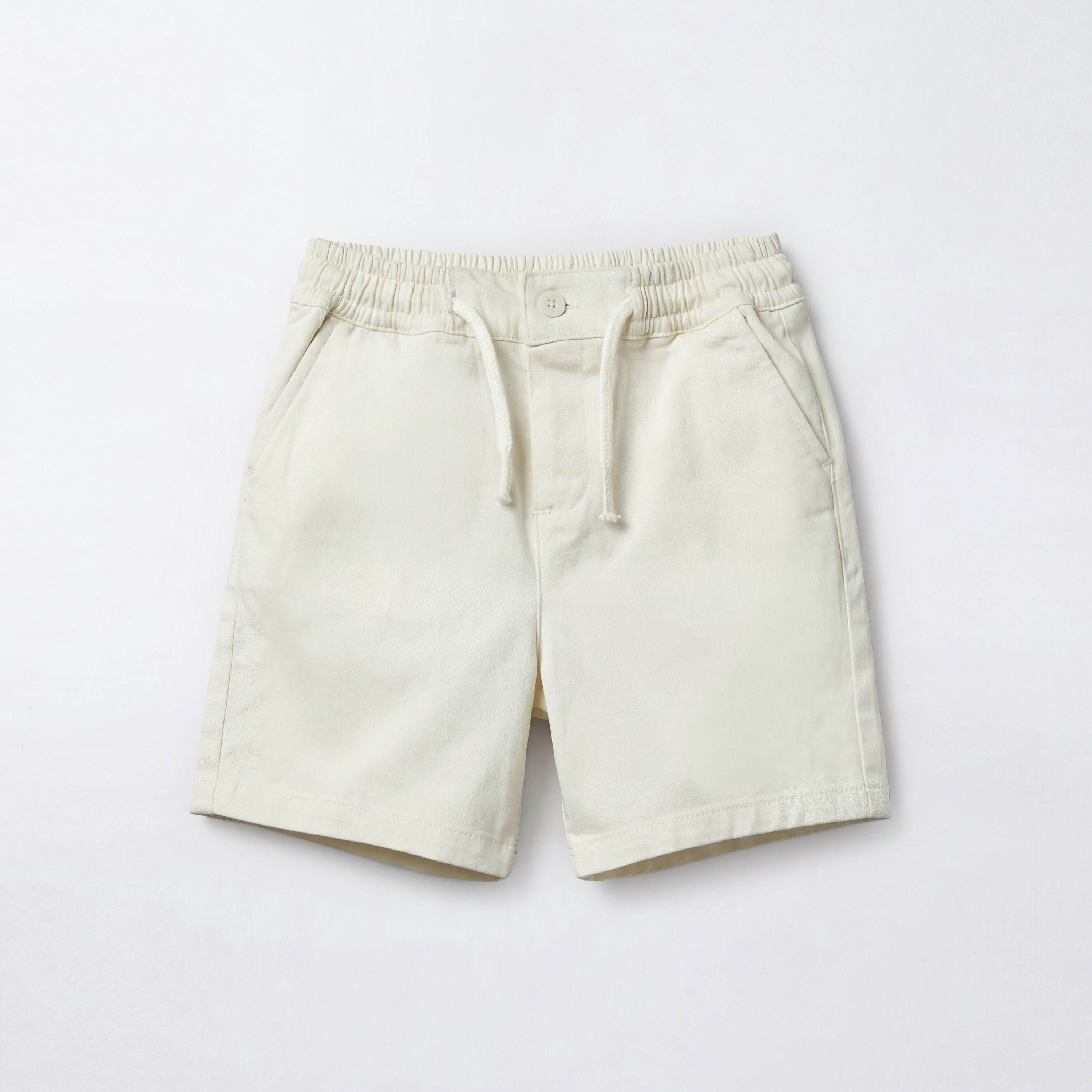 Juniors Elasticated Drawstring Waist Shorts with Pockets-baby-boys-clothing-bottoms-shorts-image-2