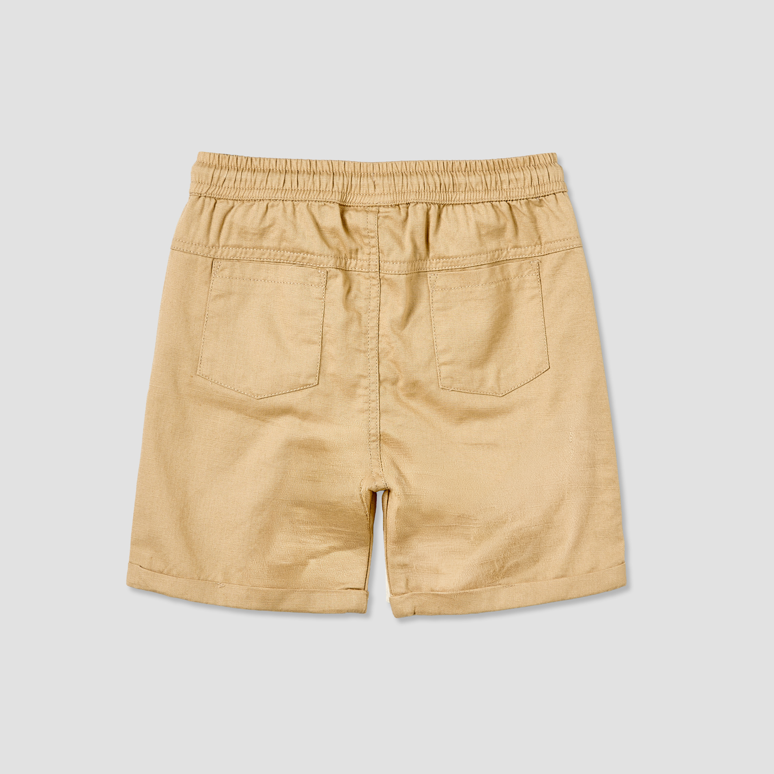 Juniors Knee Length Elasticated Drawstring Waist Shorts with Pockets-baby-boys-clothing-bottoms-shorts-image-3