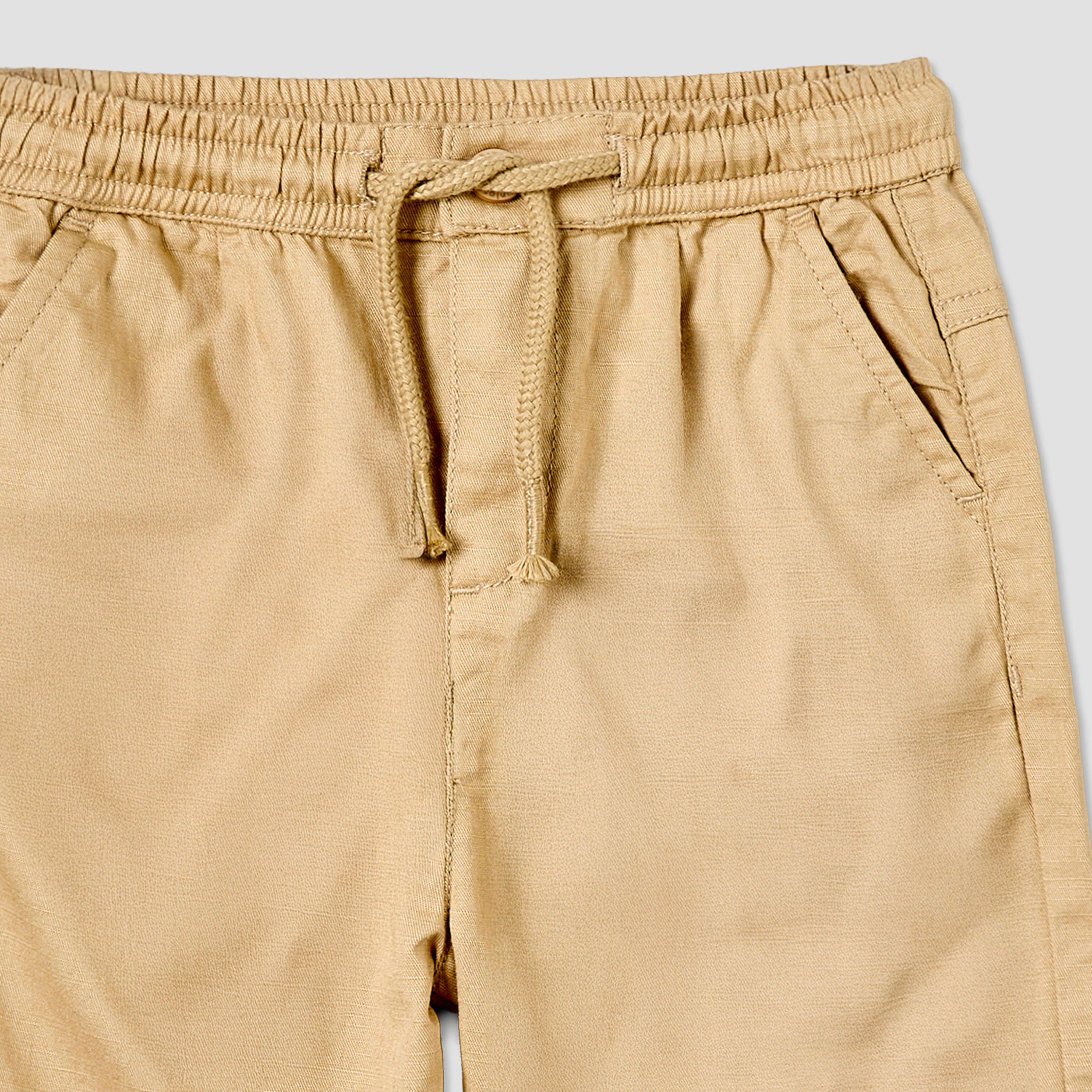 Juniors Knee Length Elasticated Drawstring Waist Shorts with Pockets-baby-boys-clothing-bottoms-shorts-image-4