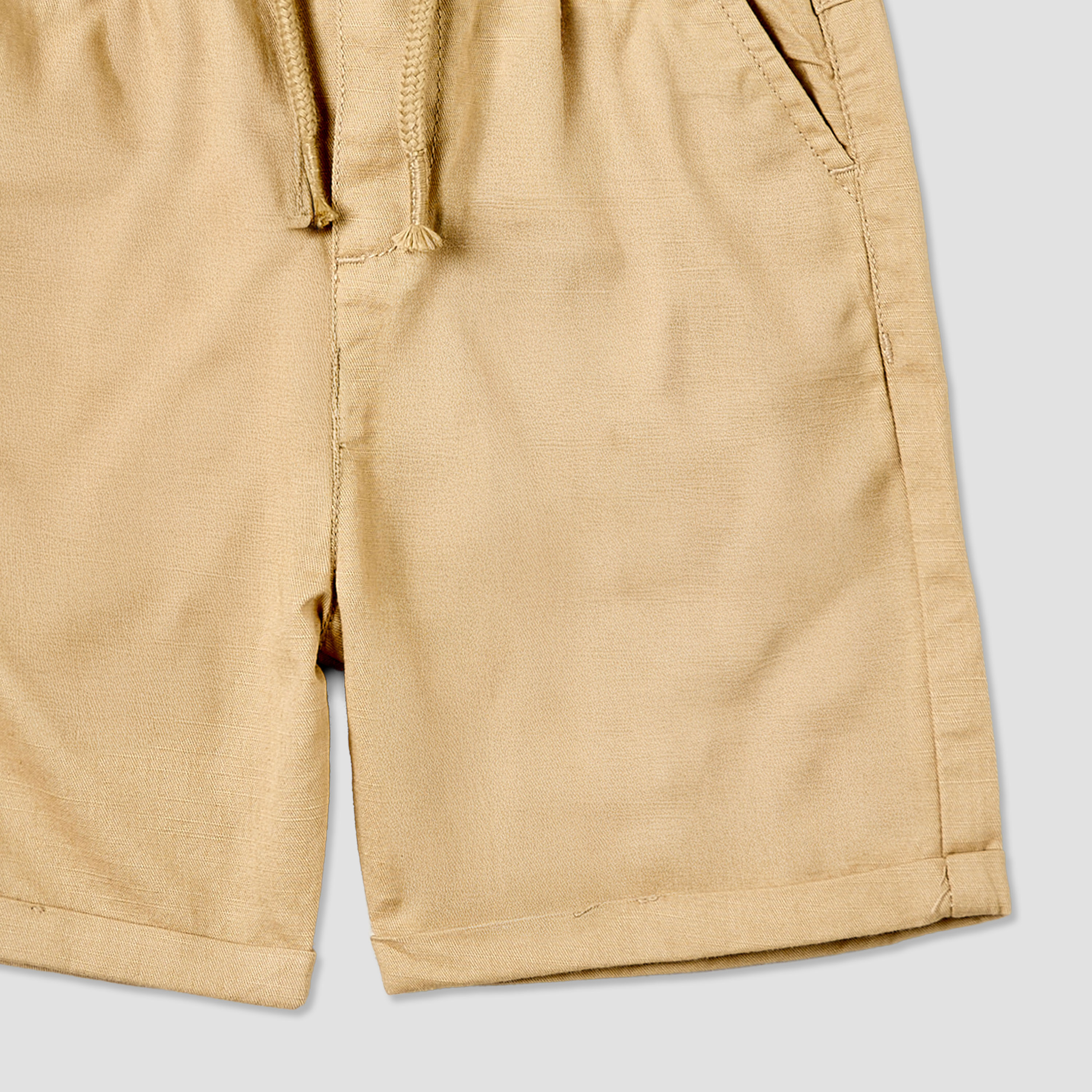Juniors Knee Length Elasticated Drawstring Waist Shorts with Pockets-baby-boys-clothing-bottoms-shorts-image-5