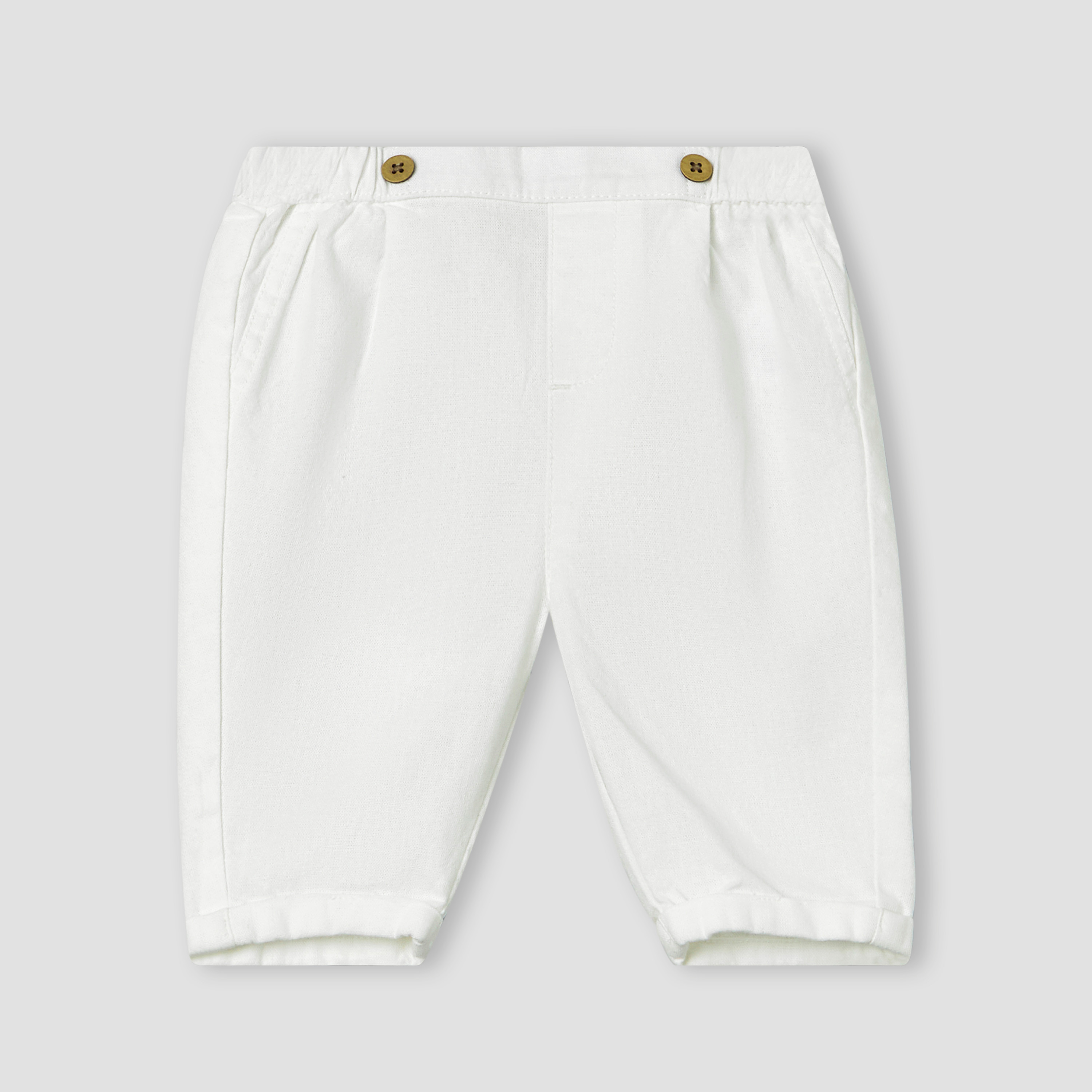 طقم بلوزة بياقة ماندارين وأكمام طويلة وبنطلون بتطريز-baby-boys-clothing-setsandcoords-image-4