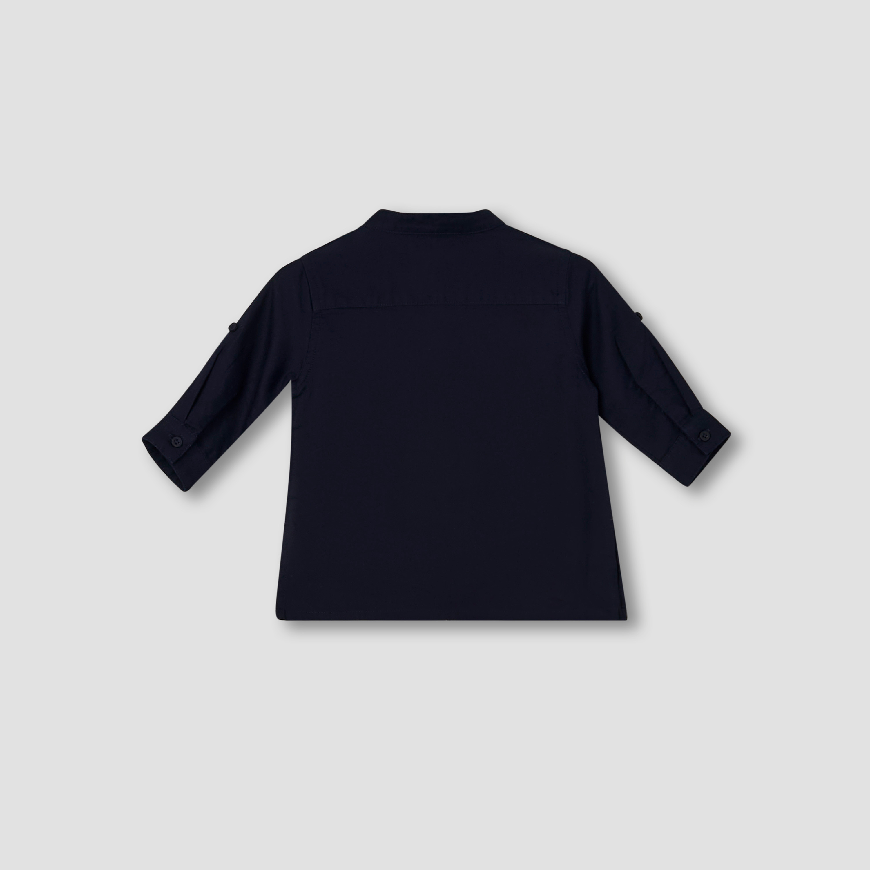 طقم بلوزة بياقة ماندارين وأكمام طويلة وبنطلون بتطريز-baby-boys-clothing-setsandcoords-image-5