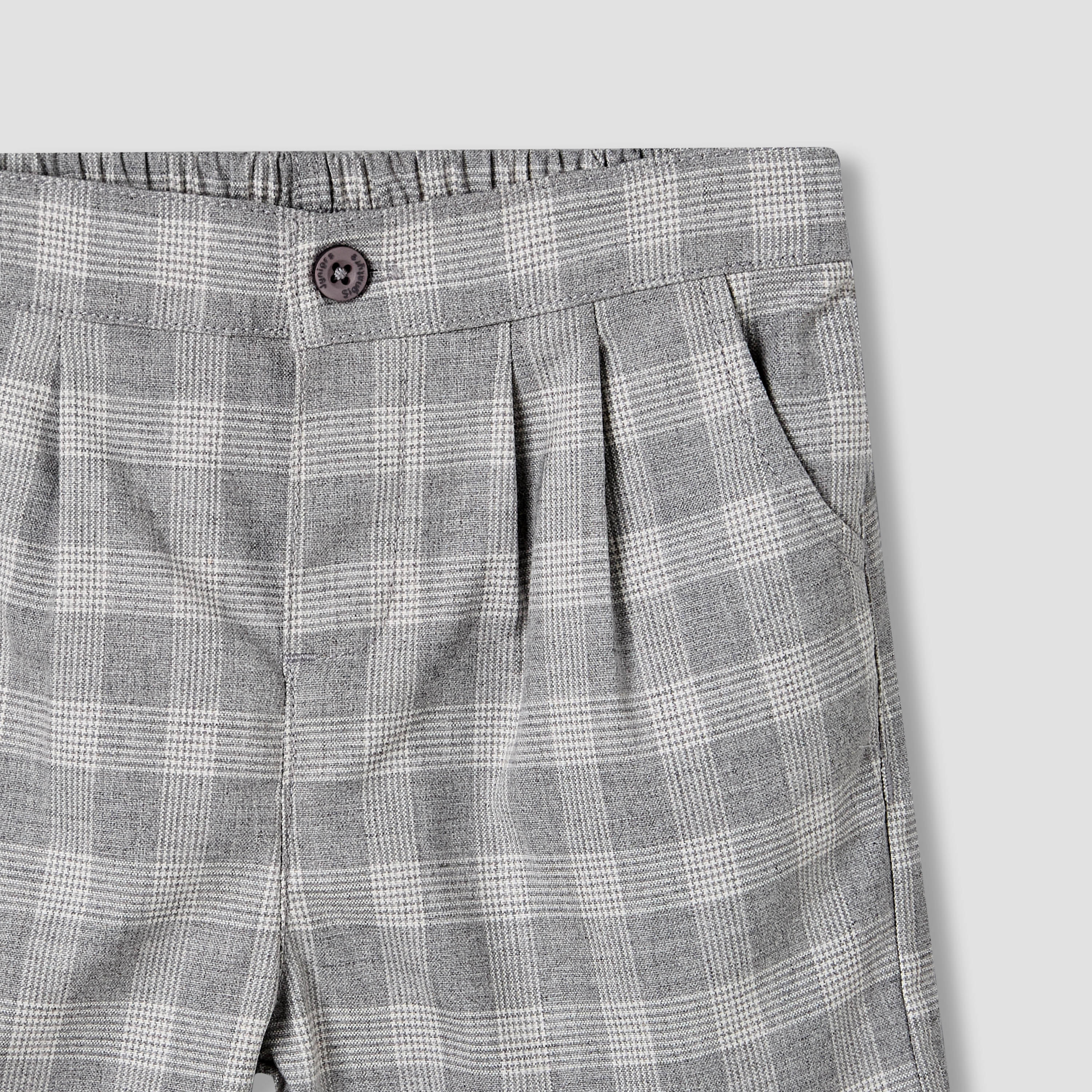 Set of 4 Juniors Clothing Gift Set with Checked Design-baby-boys-clothing-setsandcoords-image-8