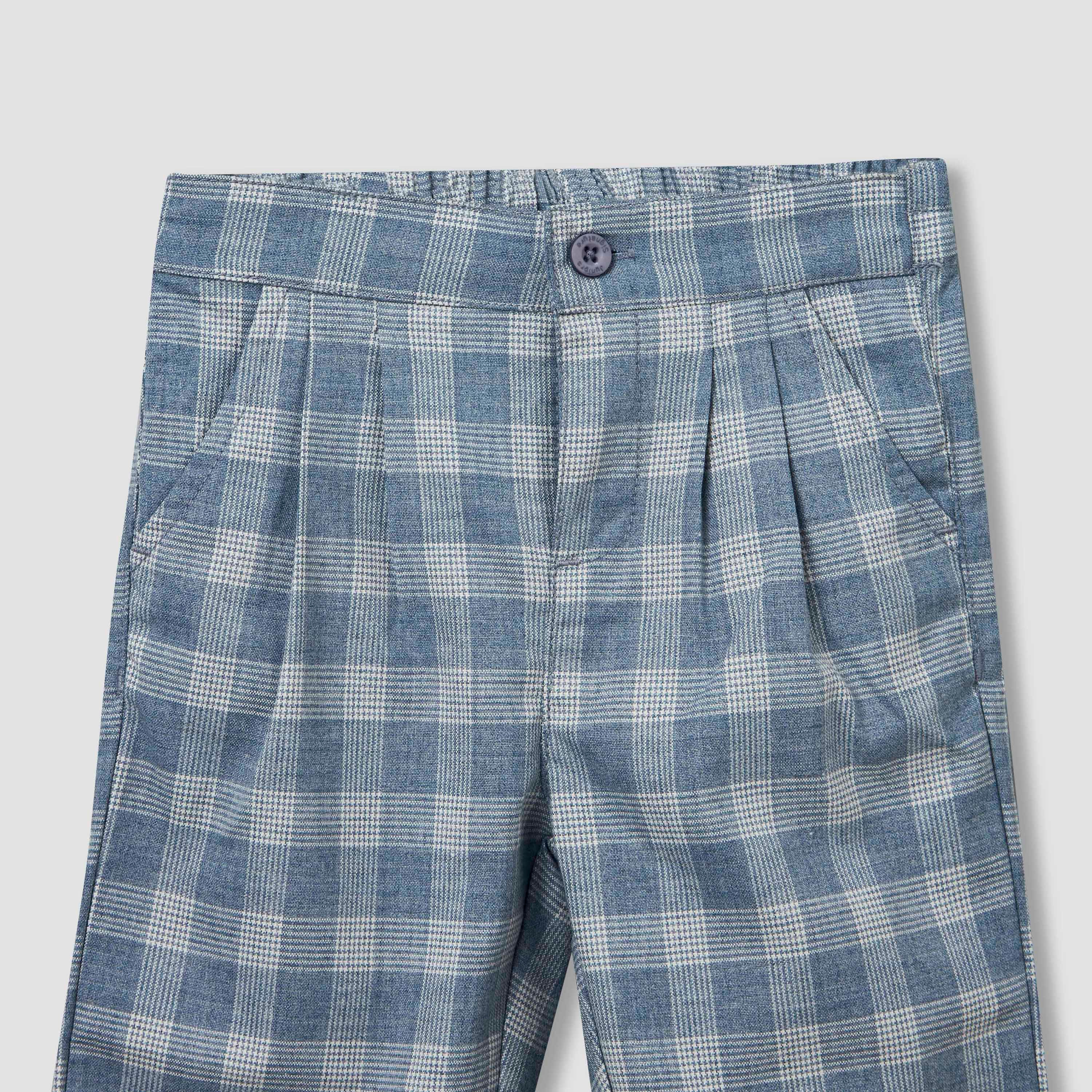 Set of 4 Juniors Clothing Gift Set with Checked Design-baby-boys-clothing-setsandcoords-image-7
