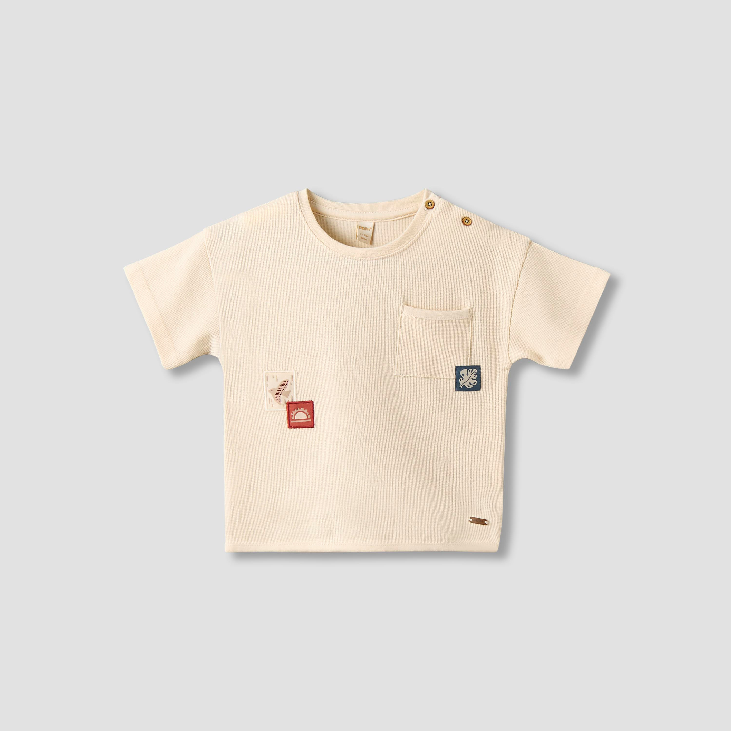 تيشيرت برقبة ضيقة وأكمام قصيرة وجيب من جيجلز-baby-boys-clothing-tshirtsandpolos-image-4