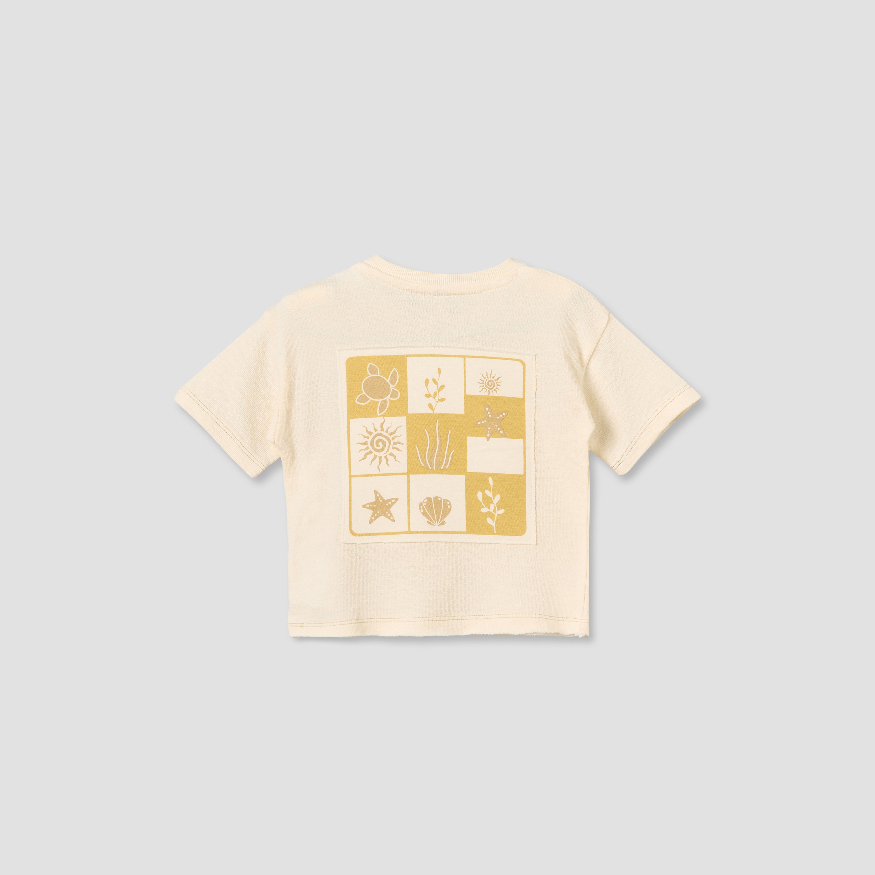 Giggles Crew Neck Short Sleeves T-shirt with Marine Print-baby-boys-clothing-tshirtsandpolos-image-3