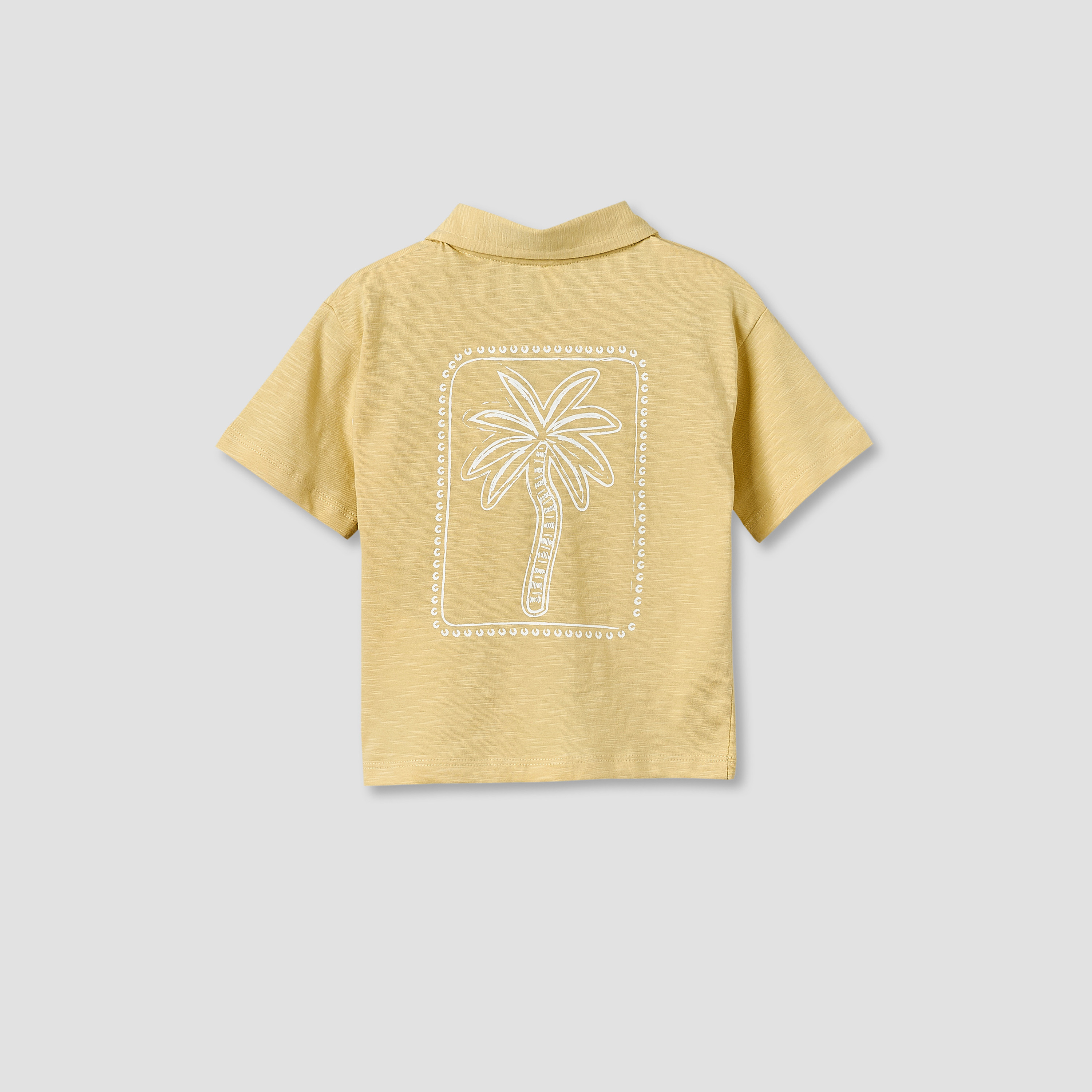 Giggles Collared Short Sleeves Polo T-shirt with Embroidery-baby-boys-clothing-tshirtsandpolos-image-2