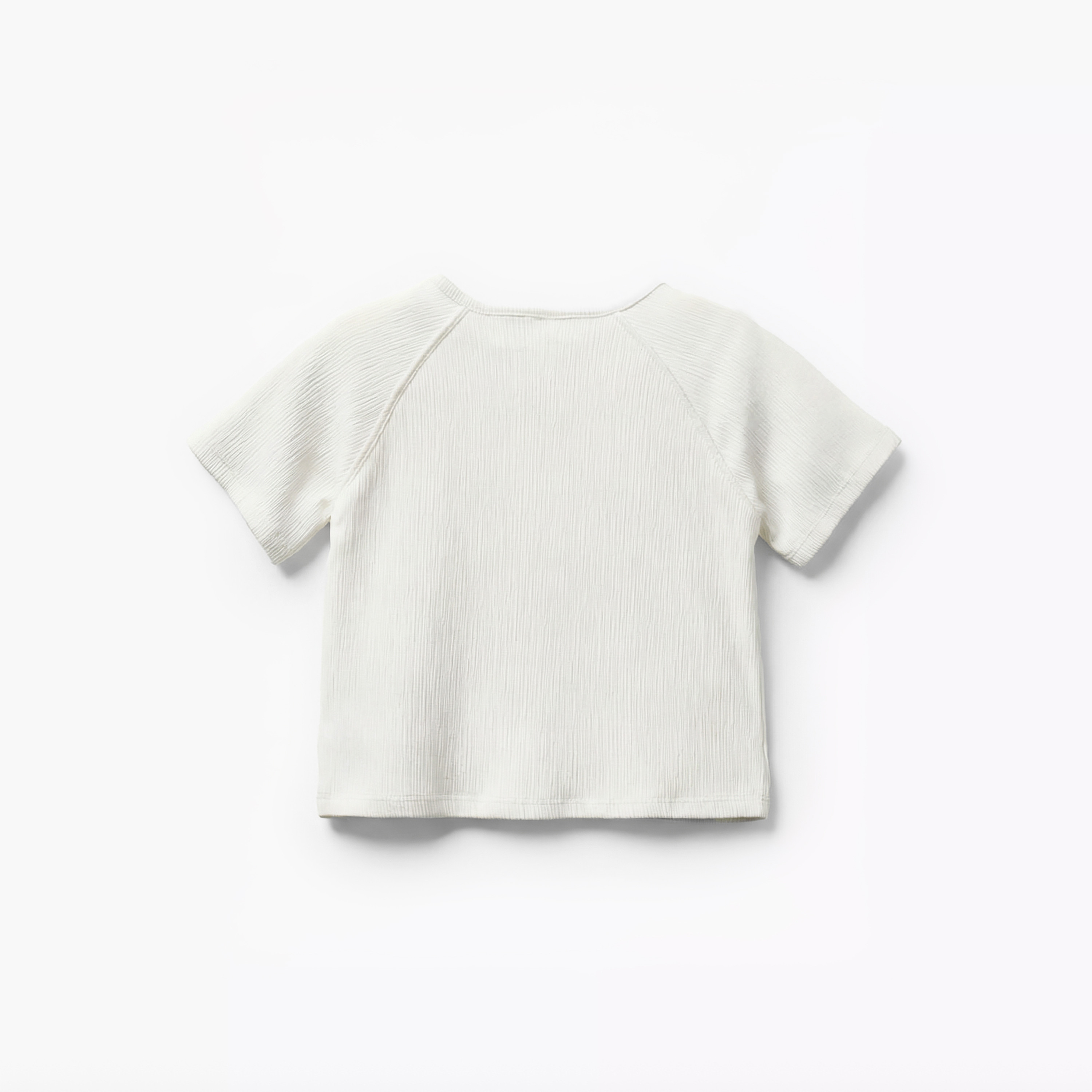Giggles Henley Neck Short Sleeves T-shirt with Texture-baby-boys-clothing-tshirtsandpolos-image-3