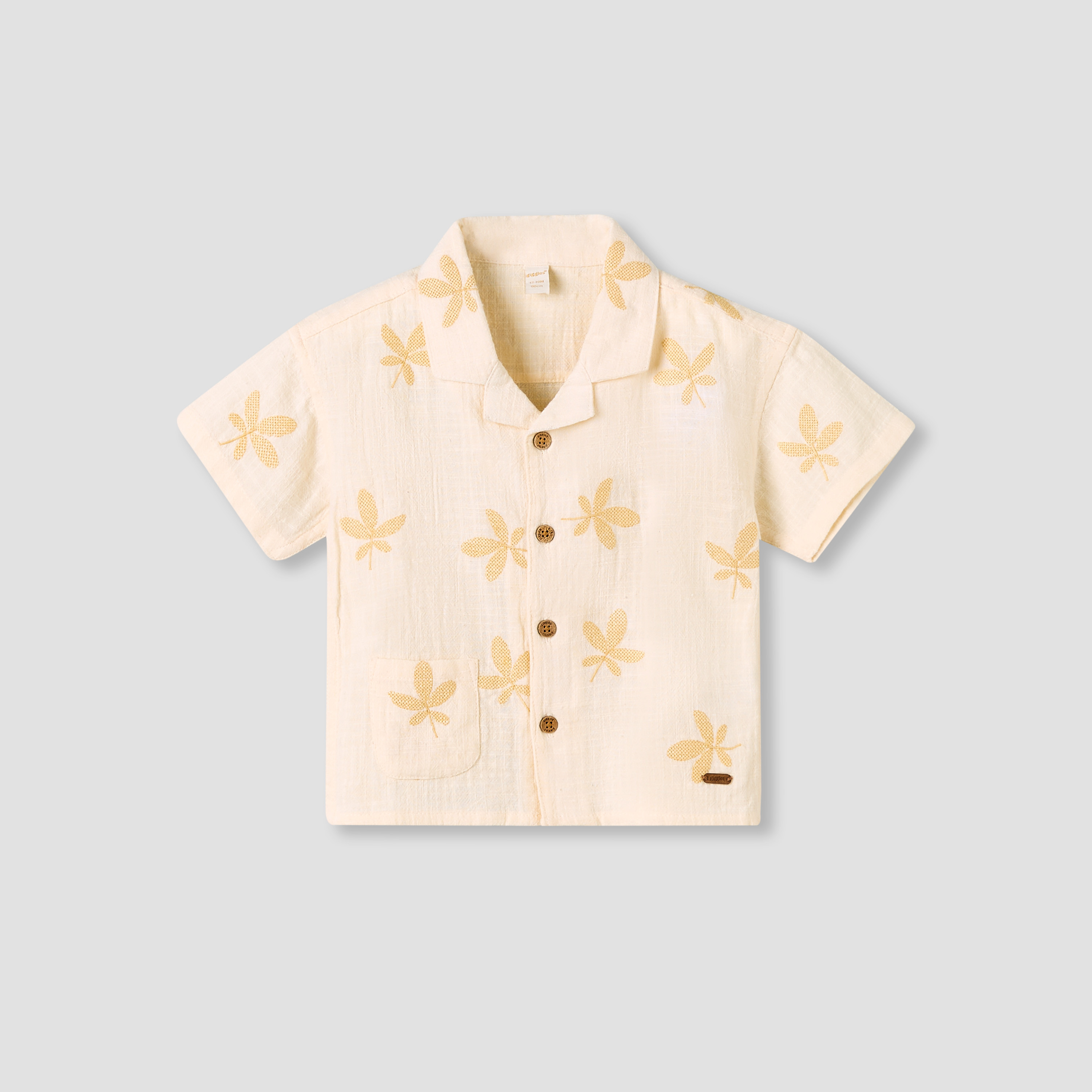 Giggles Short Sleeves Shirt with Embroidery-baby-boys-clothing-shirts-image-2