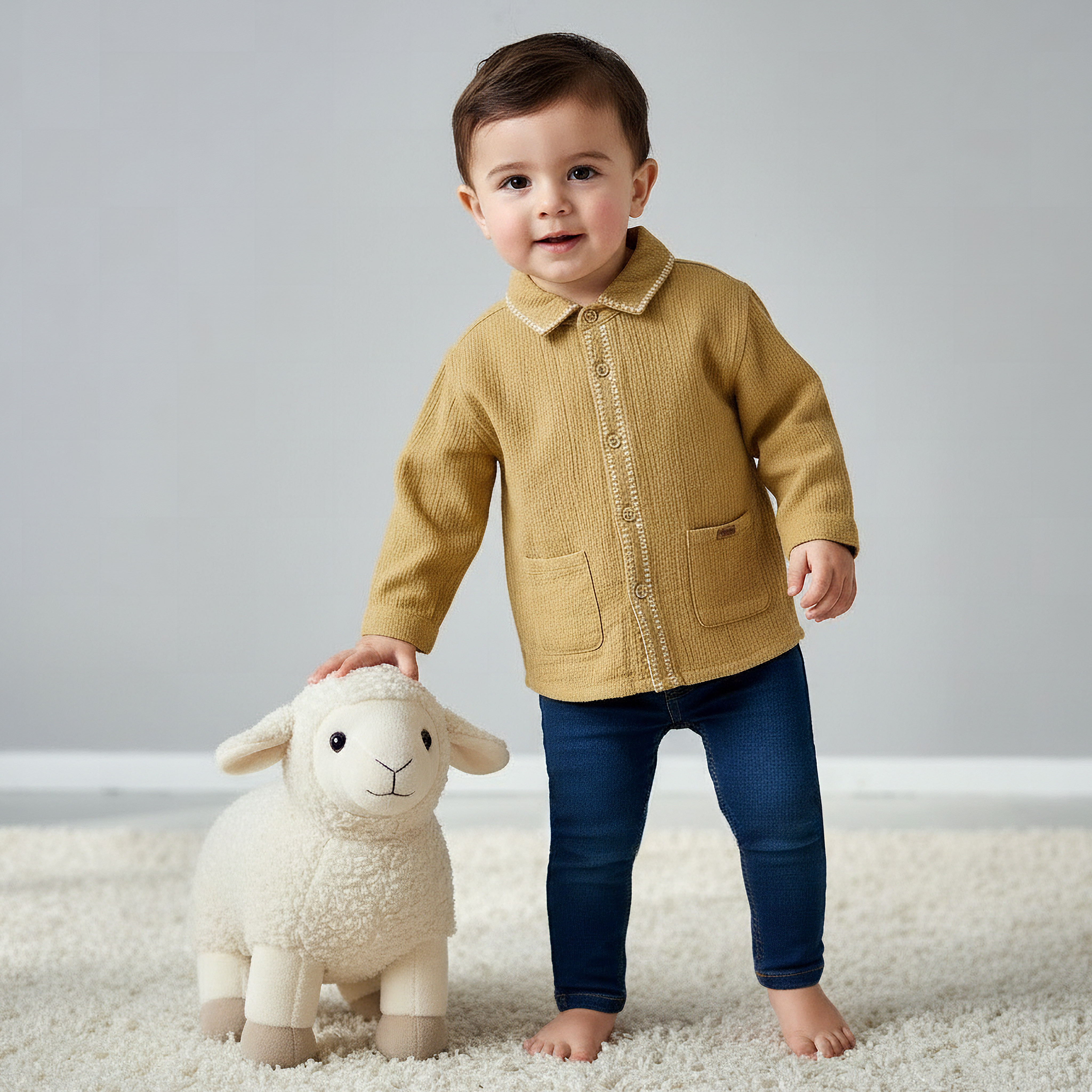 Giggles Long Sleeves Shirt with Embroidery-baby-boys-clothing-shirts-image-1