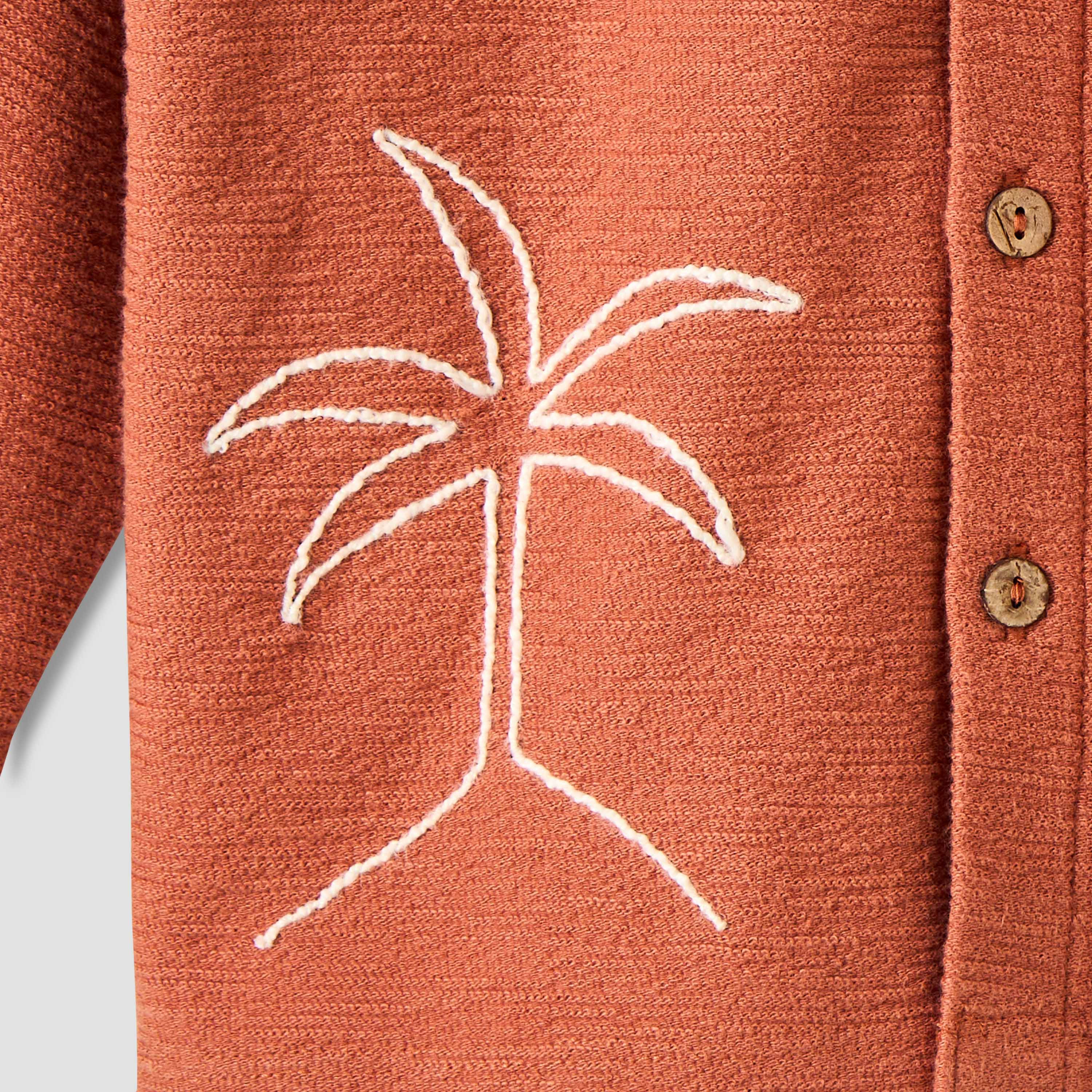 Giggles Boys Shirt with Embroidery - Cotton - Long Sleeves-baby-boys-clothing-shirts-image-4