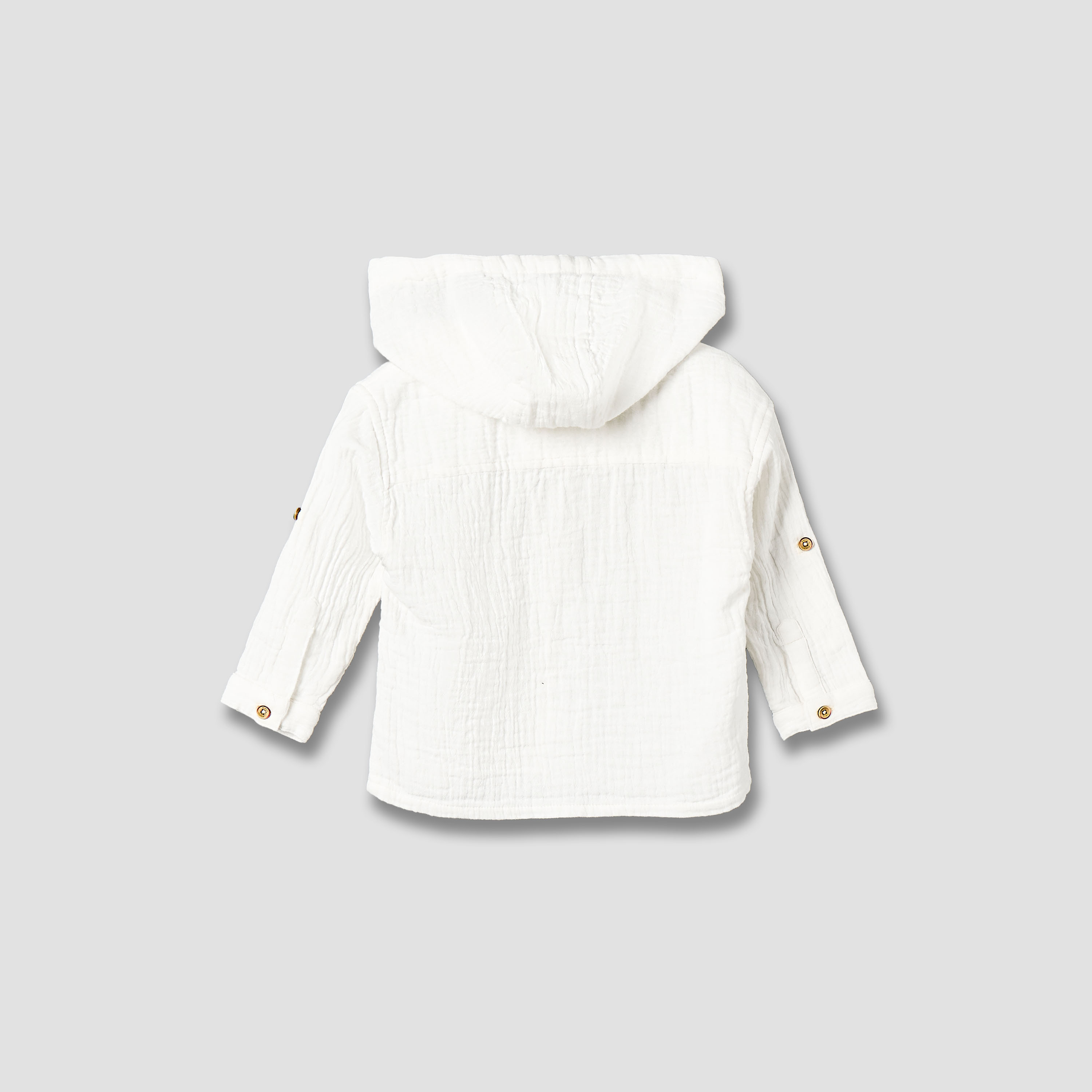 Giggles Hooded Long Sleeves Shirt with Floral Applique-baby-boys-clothing-shirts-image-4