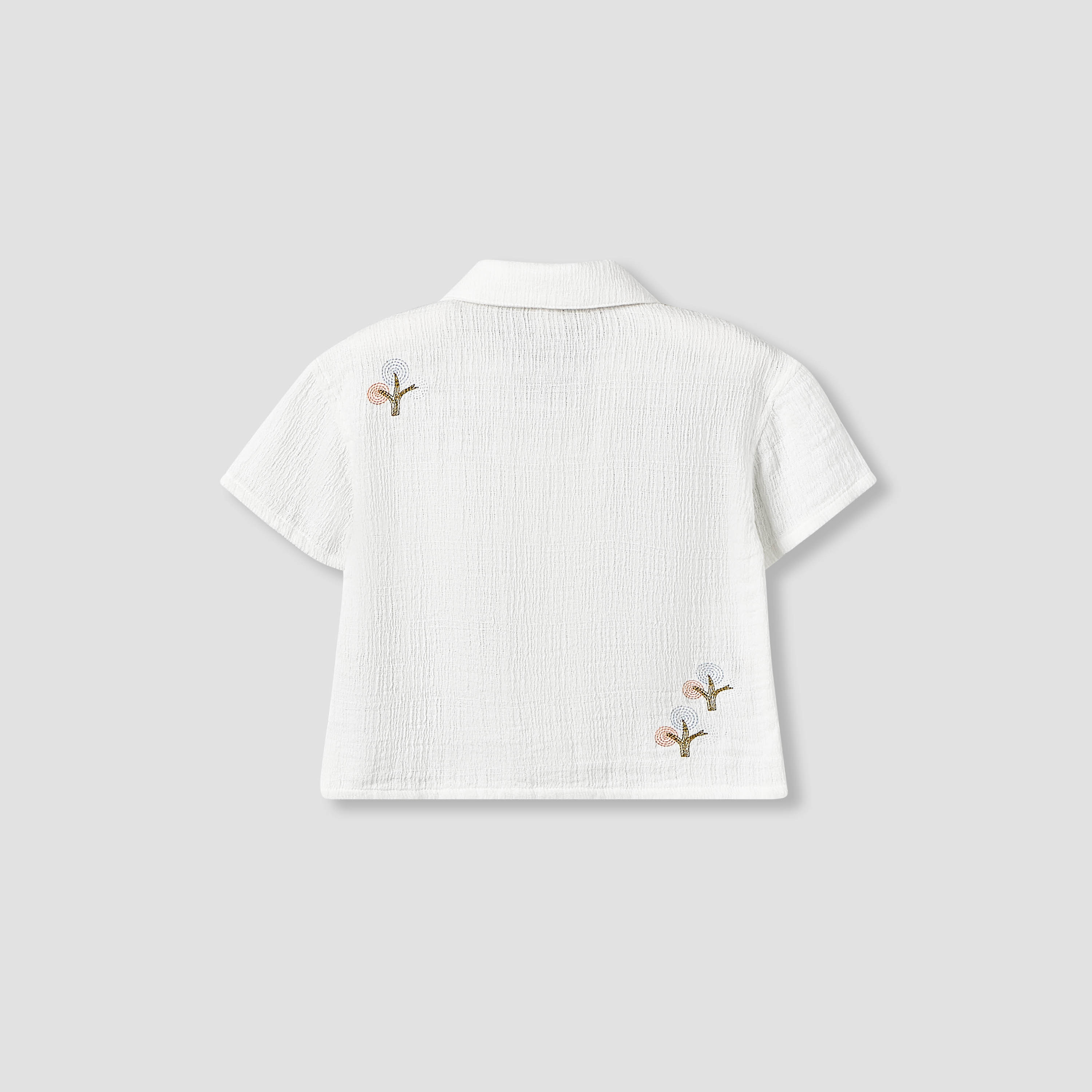 Giggles Short Sleeve Shirt with Embroidery-baby-boys-clothing-shirts-image-2