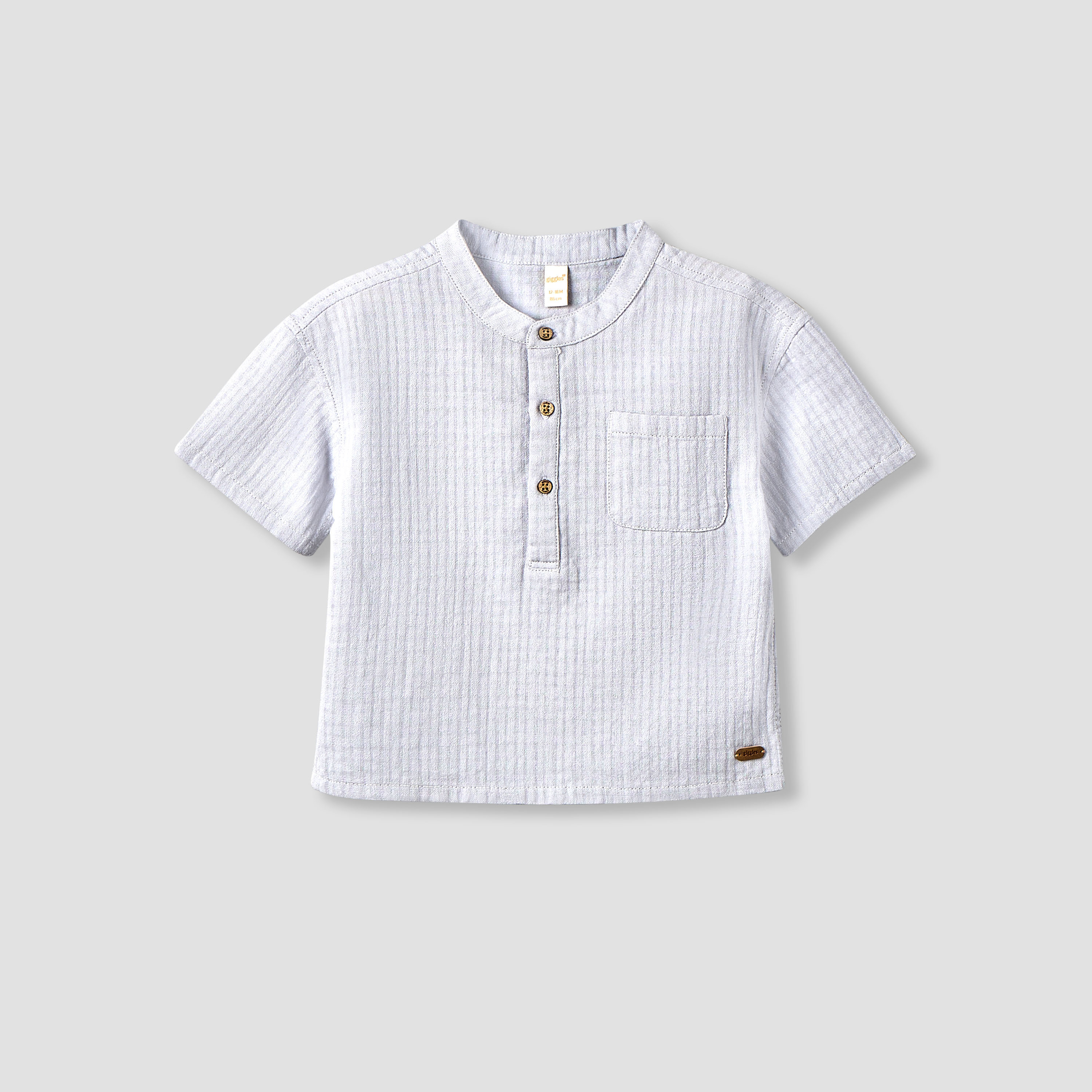قميص بأكمام قصيرة وملمس بارز من جيجلز-baby-boys-clothing-shirts-image-1