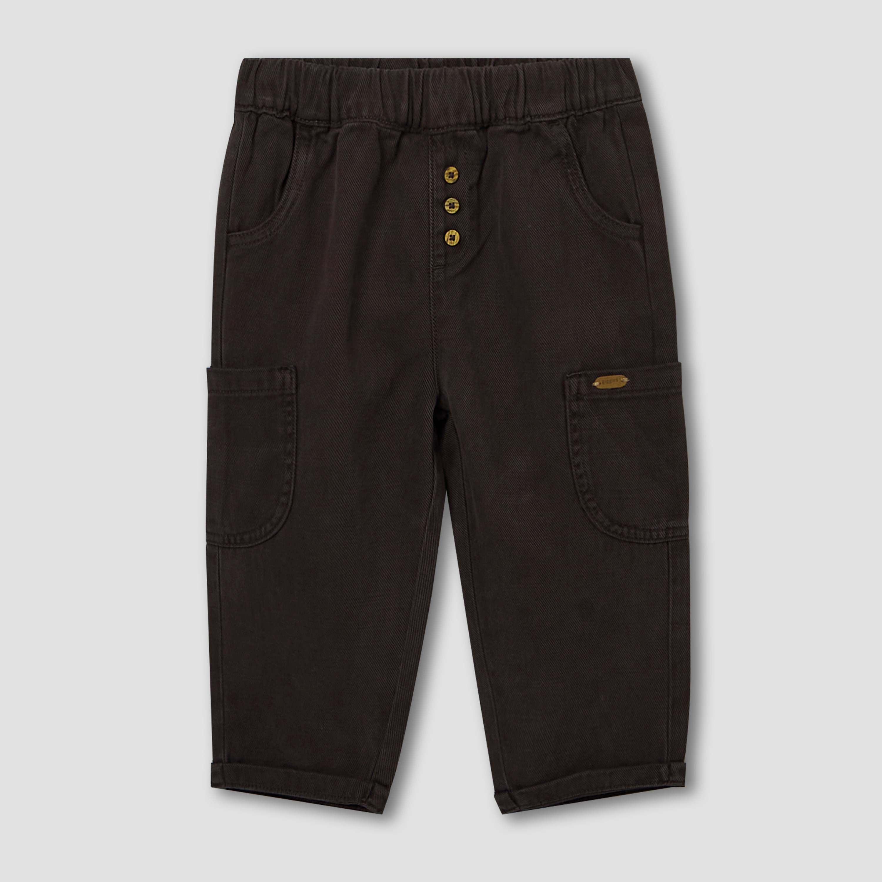 Giggles Trousers with Cargo Pockets, Elastic Waist-baby-boys-clothing-bottoms-trousers-image-2