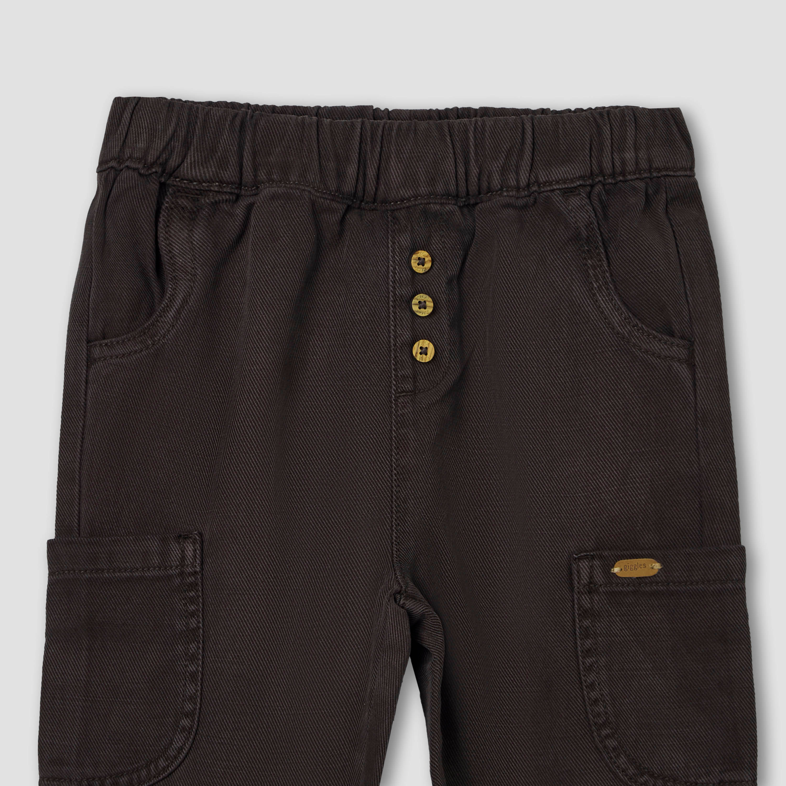 Giggles Trousers with Cargo Pockets, Elastic Waist-baby-boys-clothing-bottoms-trousers-image-4