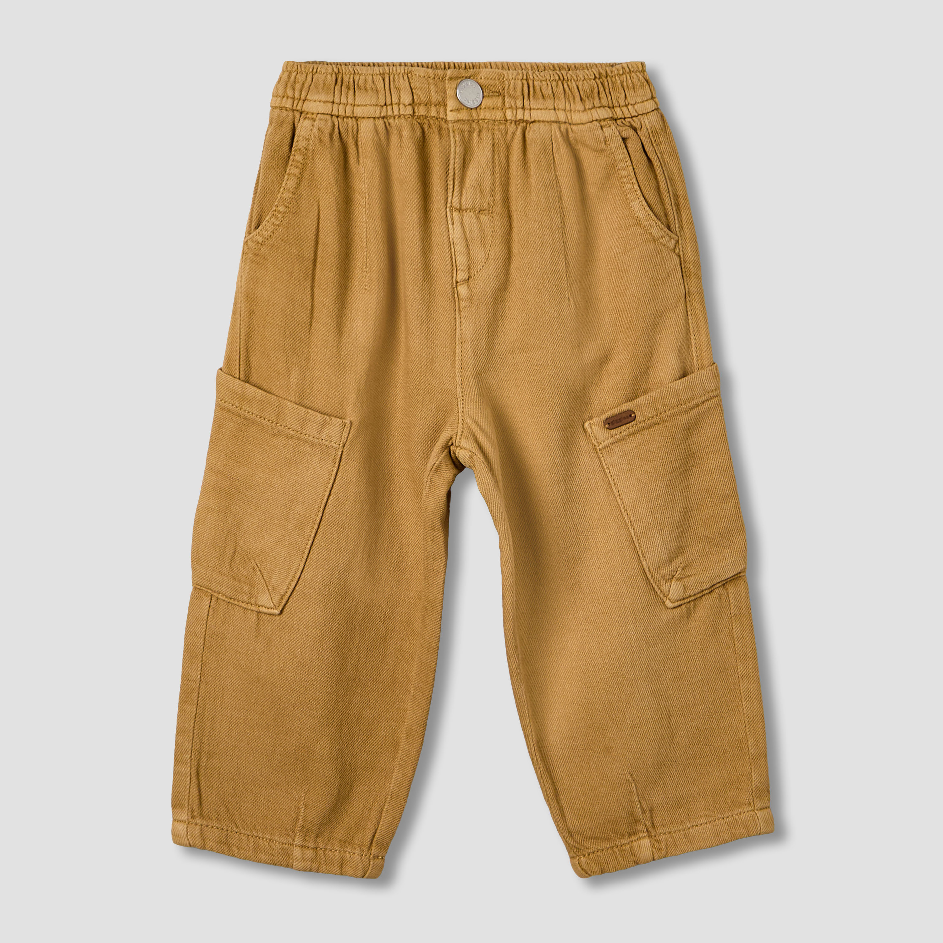 Giggles Trousers with Cargo Pockets, Elastic Waist-boys-clothing-bottoms-trousers-image-2