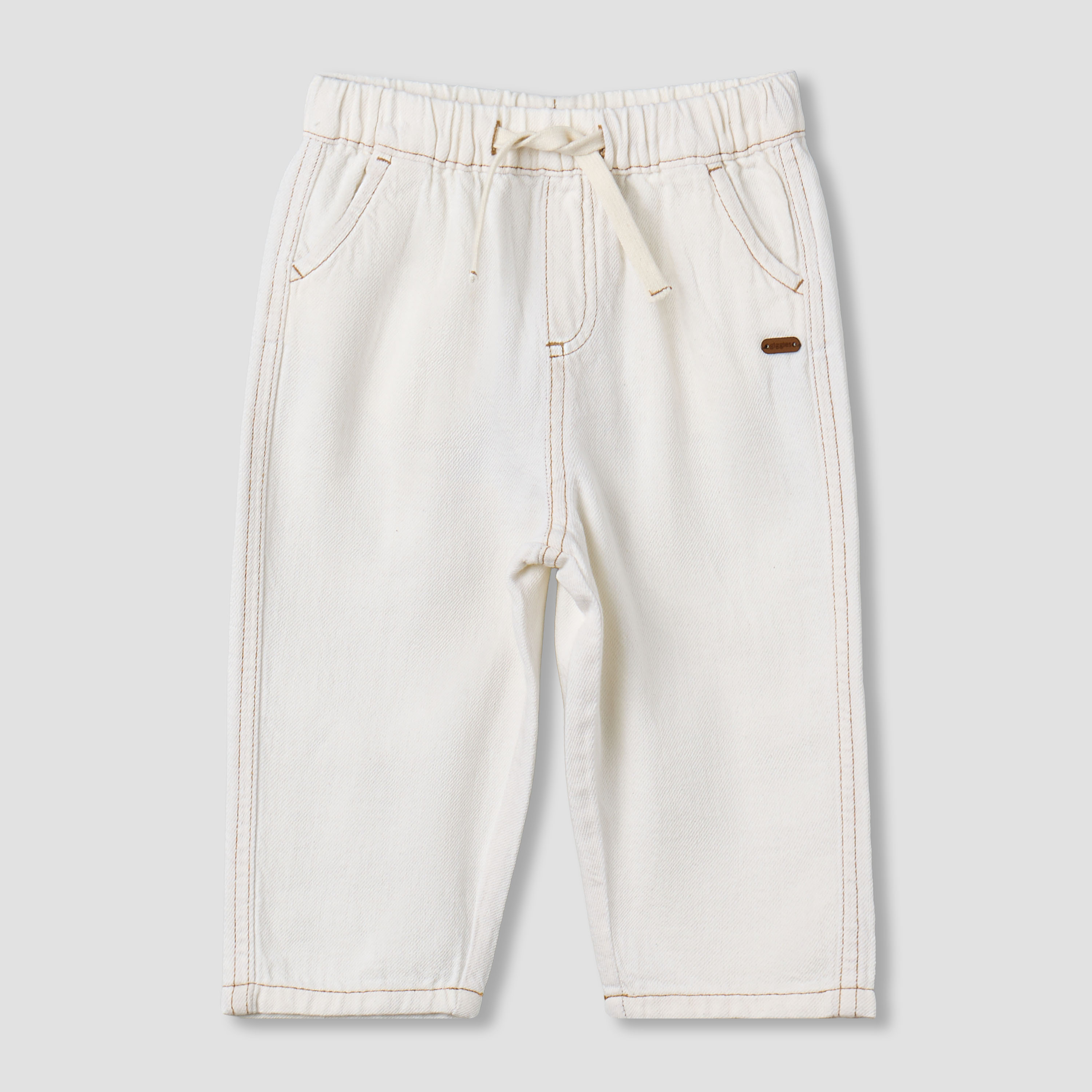 بنطلون بقصة عادية وحزام خصر مطاطي من جيجلز-baby-boys-clothing-bottoms-trousers-image-4