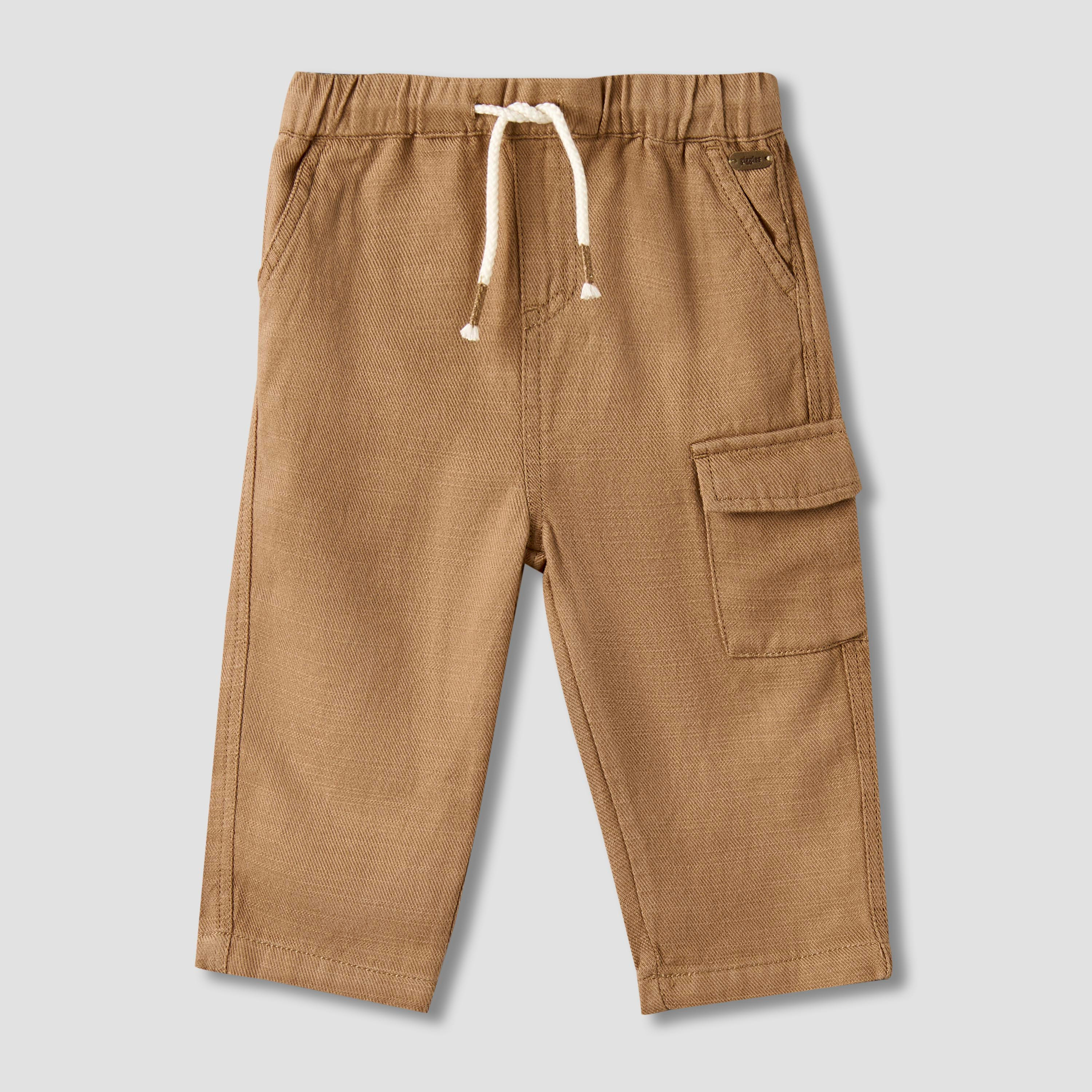 Giggles Cargo Pants with Drawstring Waistband-baby-boys-clothing-bottoms-trousers-image-2