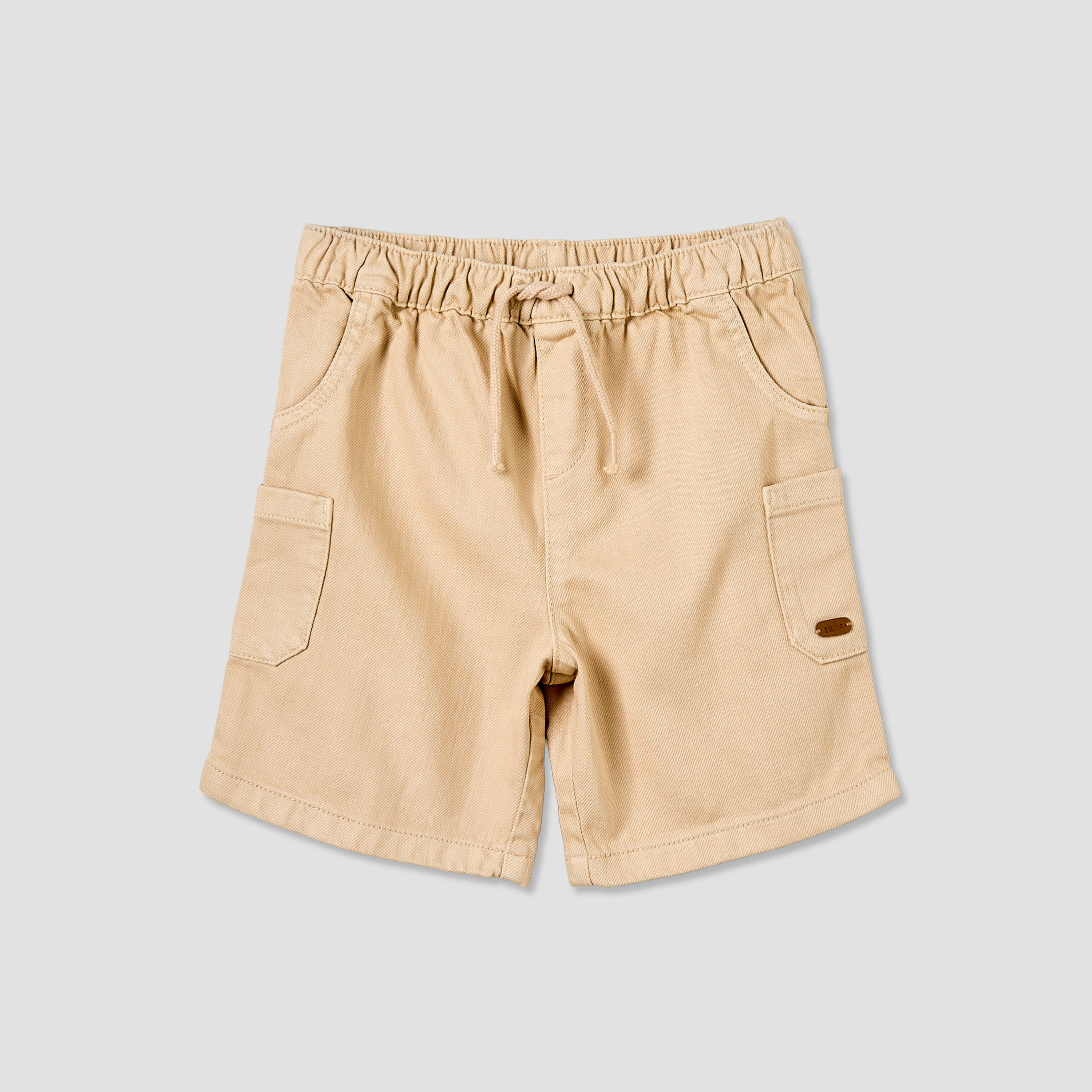 Giggles Knee Length Drawstring Waist Shorts with Cargo Pockets-baby-boys-clothing-bottoms-shorts-image-3