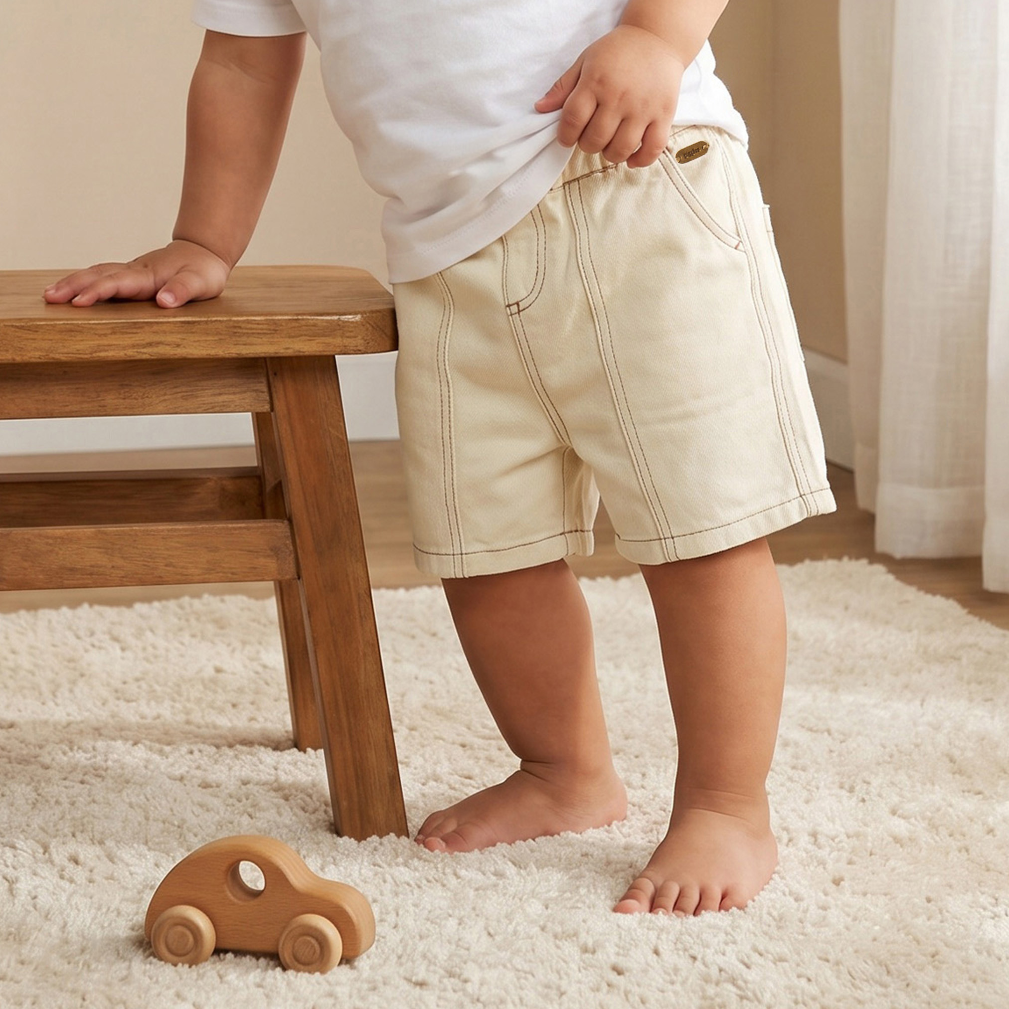 Giggles Elastic Waist Shorts with Pockets-baby-boys-clothing-bottoms-shorts-image-1