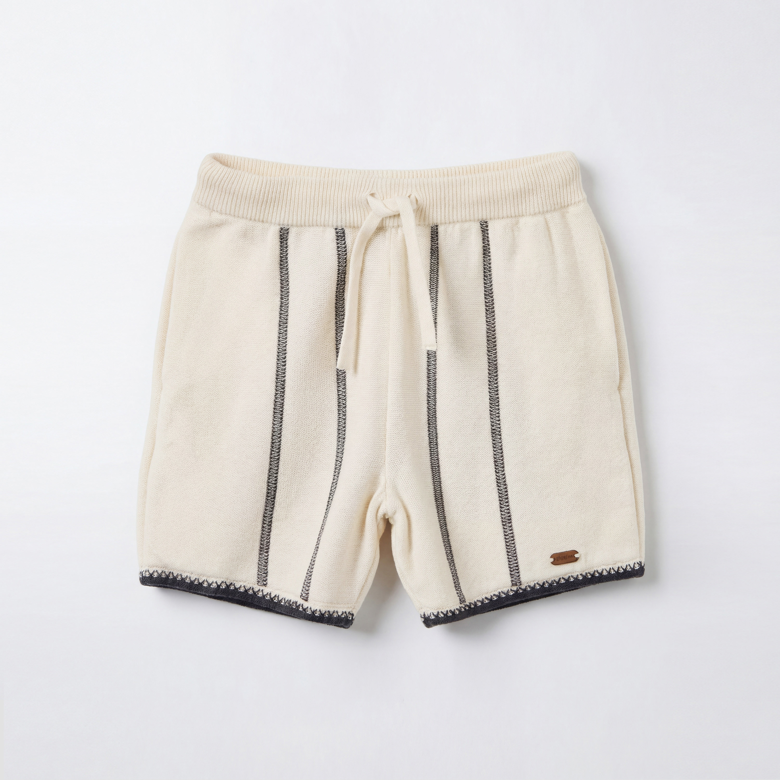 طقم قميص بياقة كامب وأكمام قصيرة مع شورت مخطط من جيجلز-baby-boys-clothing-setsandcoords-image-4