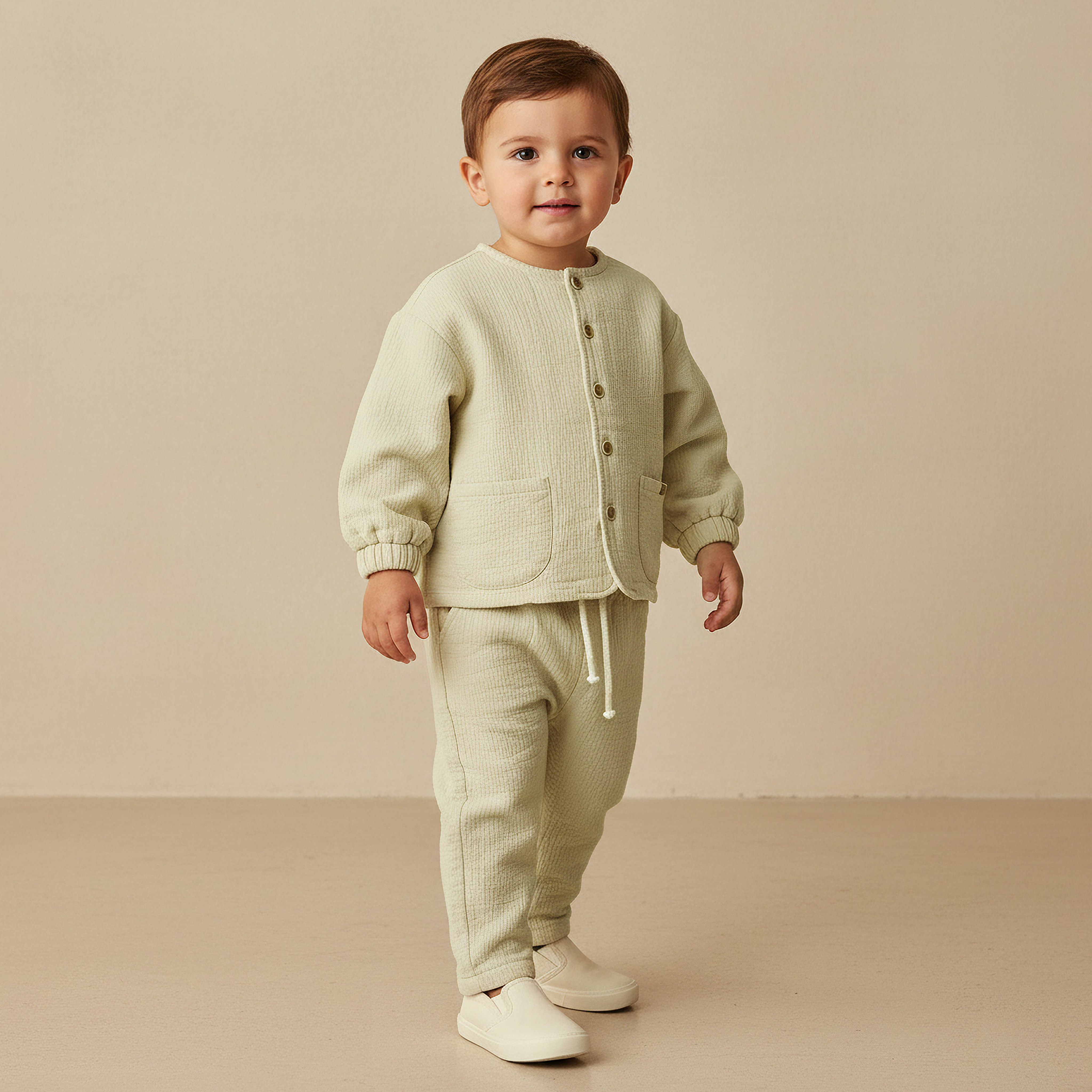 Giggles Crew Neck Long Sleeves Top and Pants Set with Textured Design-baby-boys-clothing-setsandcoords-image-1