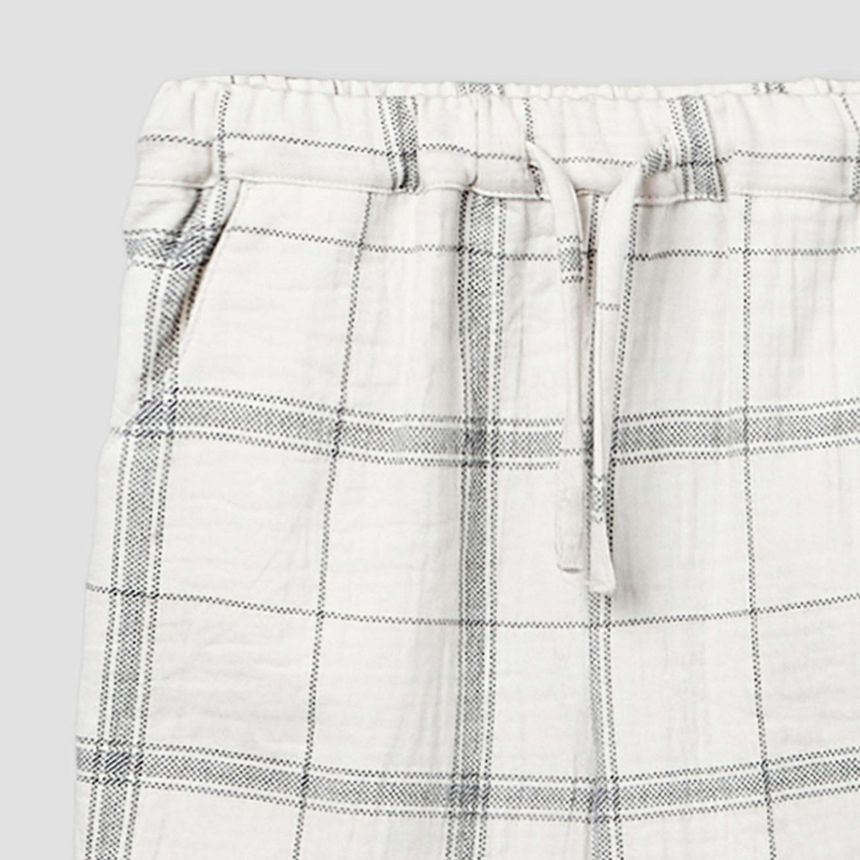 Giggles Collared Long Sleeves Shirt and Pants Set with Checked Design-baby-boys-clothing-setsandcoords-image-6