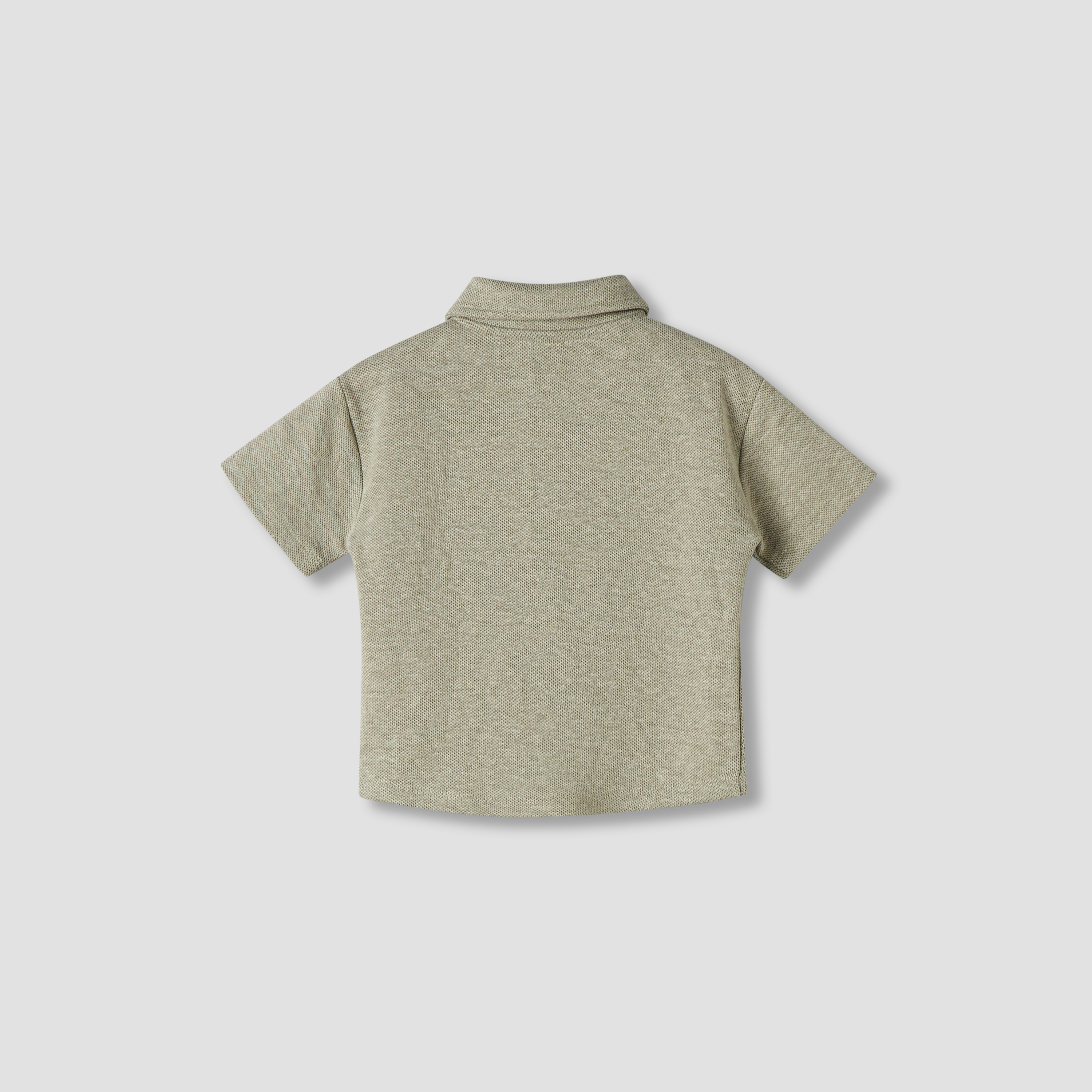Giggles Collared Neck Short Sleeve Shirt and Shorts Set with Drawstring Closure-baby-boys-clothing-setsandcoords-image-5