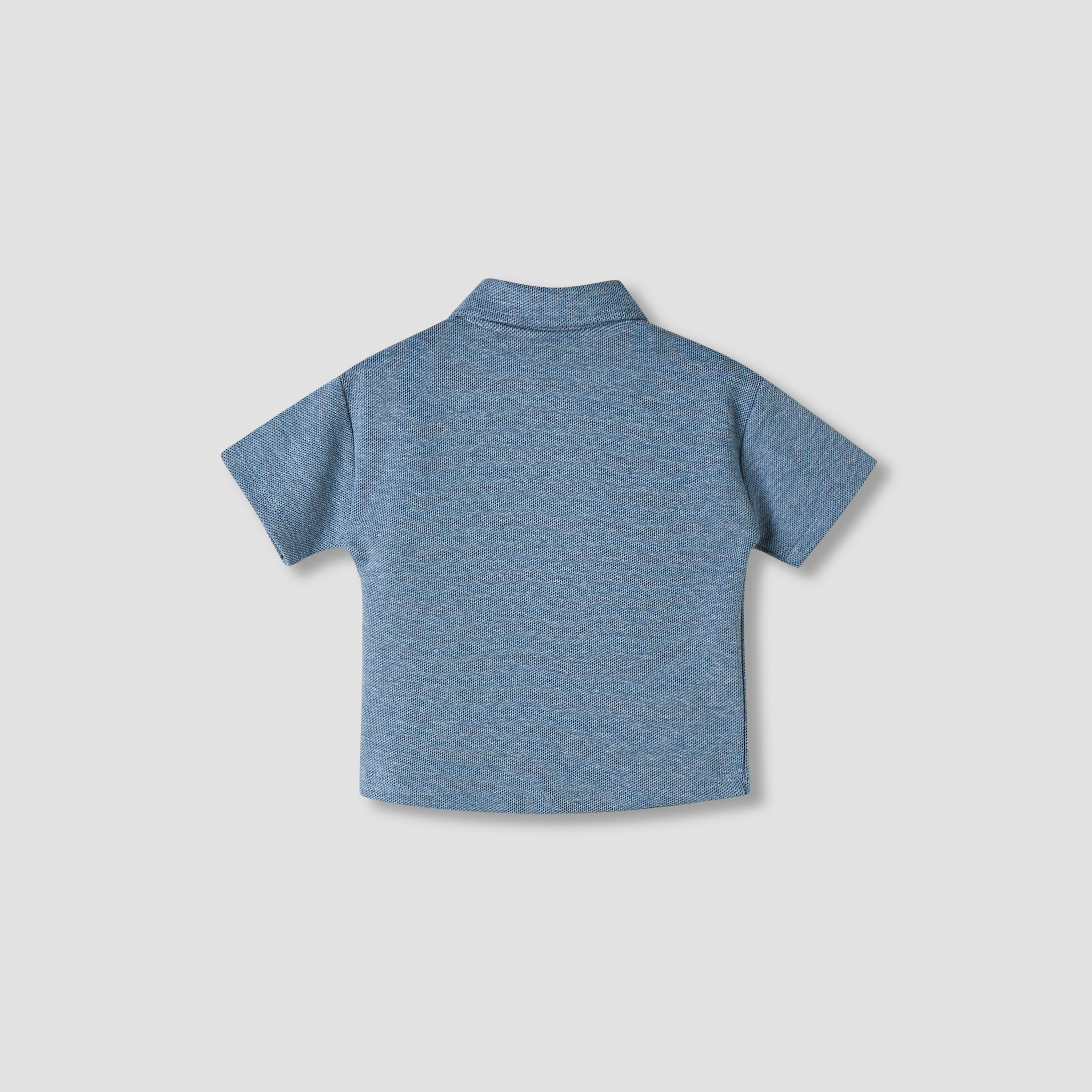 Giggles Collared Neck Short Sleeve Shirt and Shorts Set with Drawstring Closure-baby-boys-clothing-setsandcoords-image-4