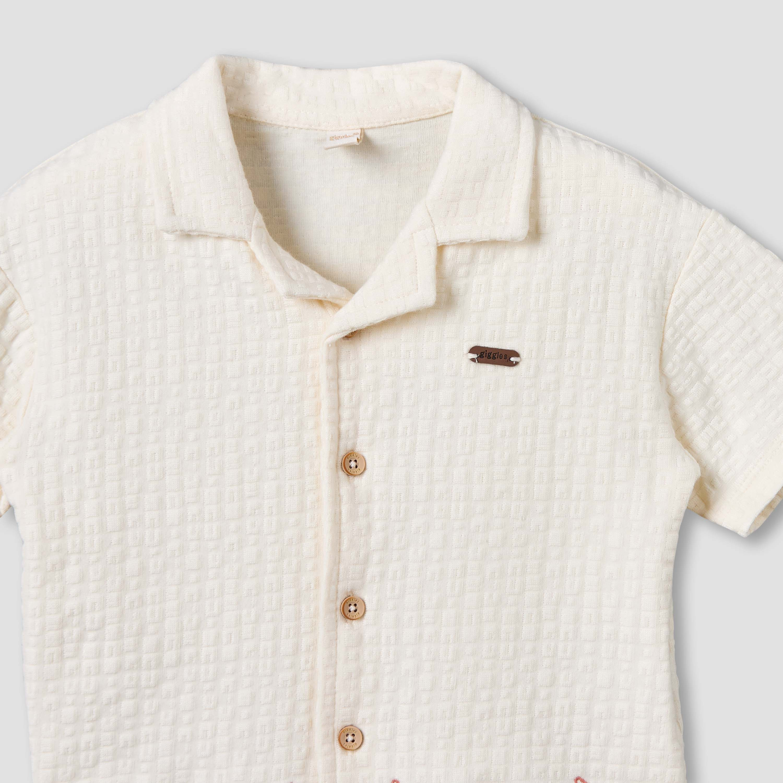 Giggles Collared Short Sleeves Shirt and Shorts Set with Embroidered Design-baby-boys-clothing-setsandcoords-image-5