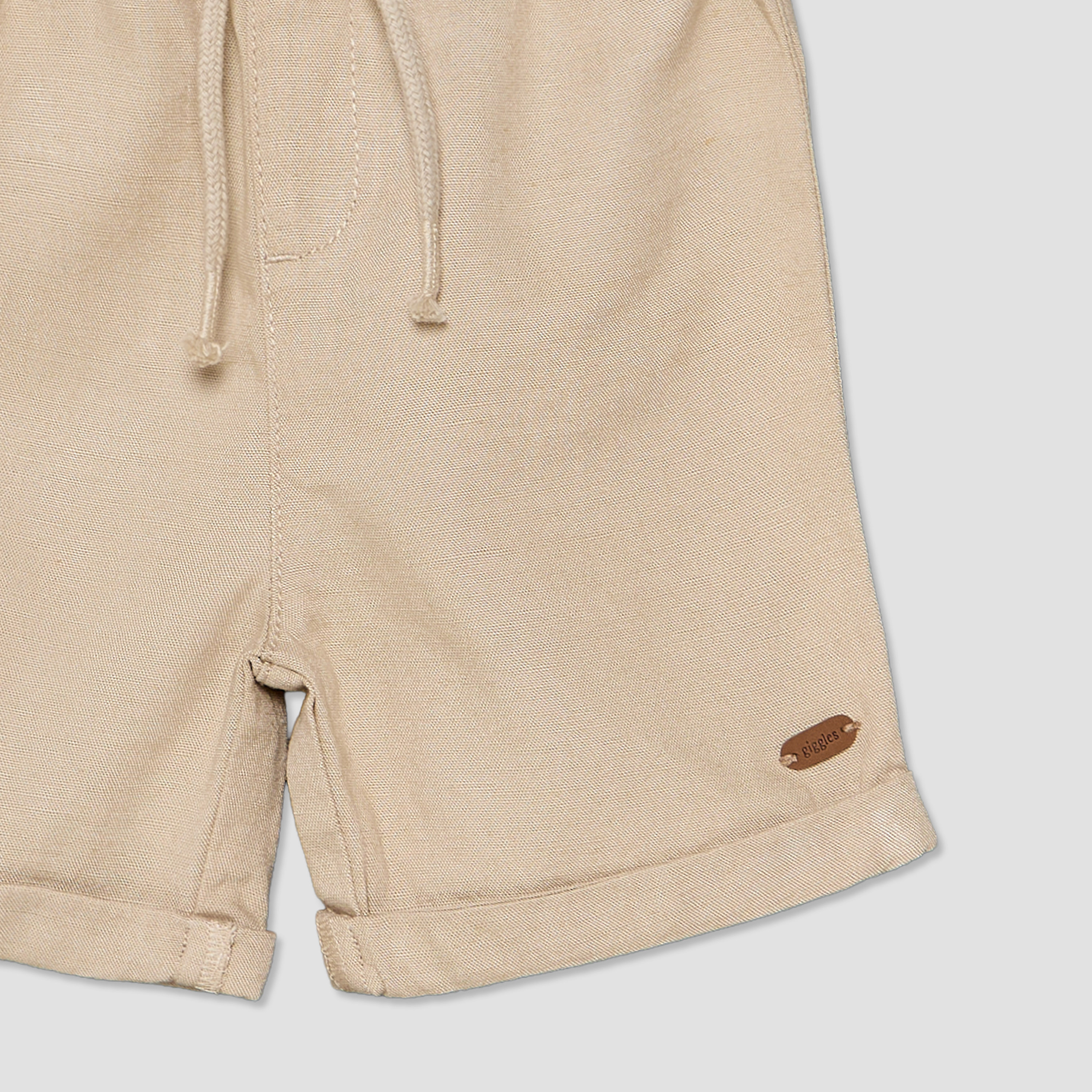 Giggles Collared Short Sleeves Shirt and Shorts Set with Chest Pocket-baby-boys-clothing-setsandcoords-image-7