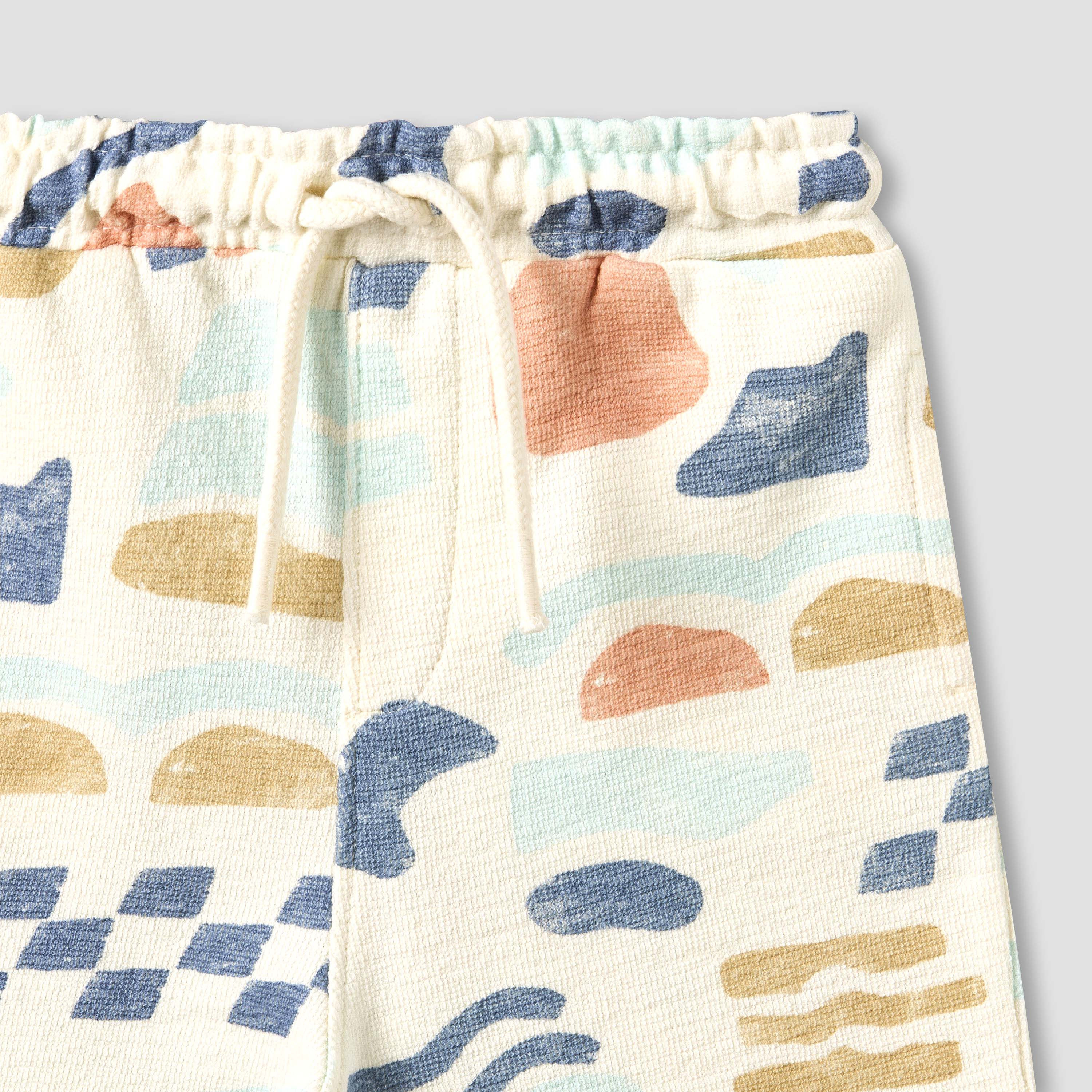 Giggles Collared Short Sleeves Shirt and Shorts Set with Abstract Print-baby-boys-clothing-setsandcoords-image-9