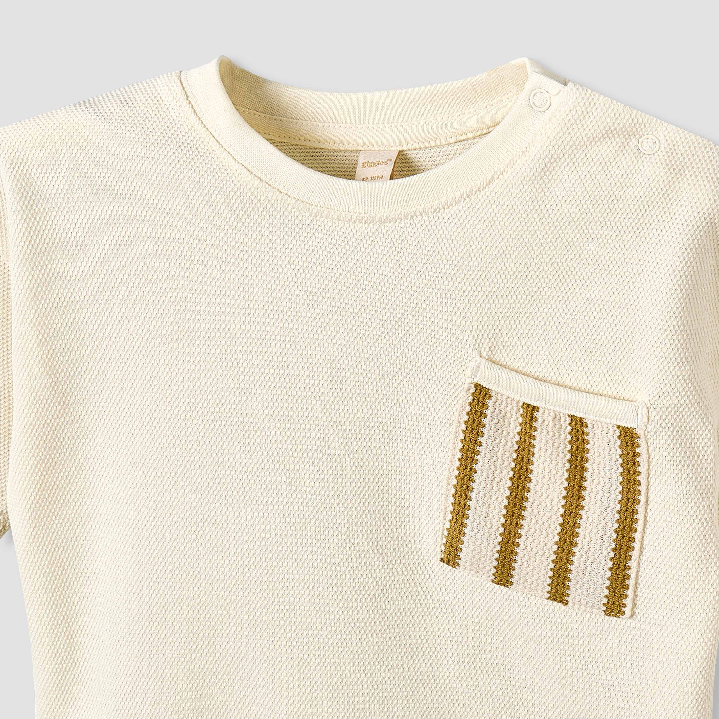 Giggles Crew Neck Short Sleeve T-shirt and Shorts Set with Button Closure-baby-boys-clothing-setsandcoords-image-6
