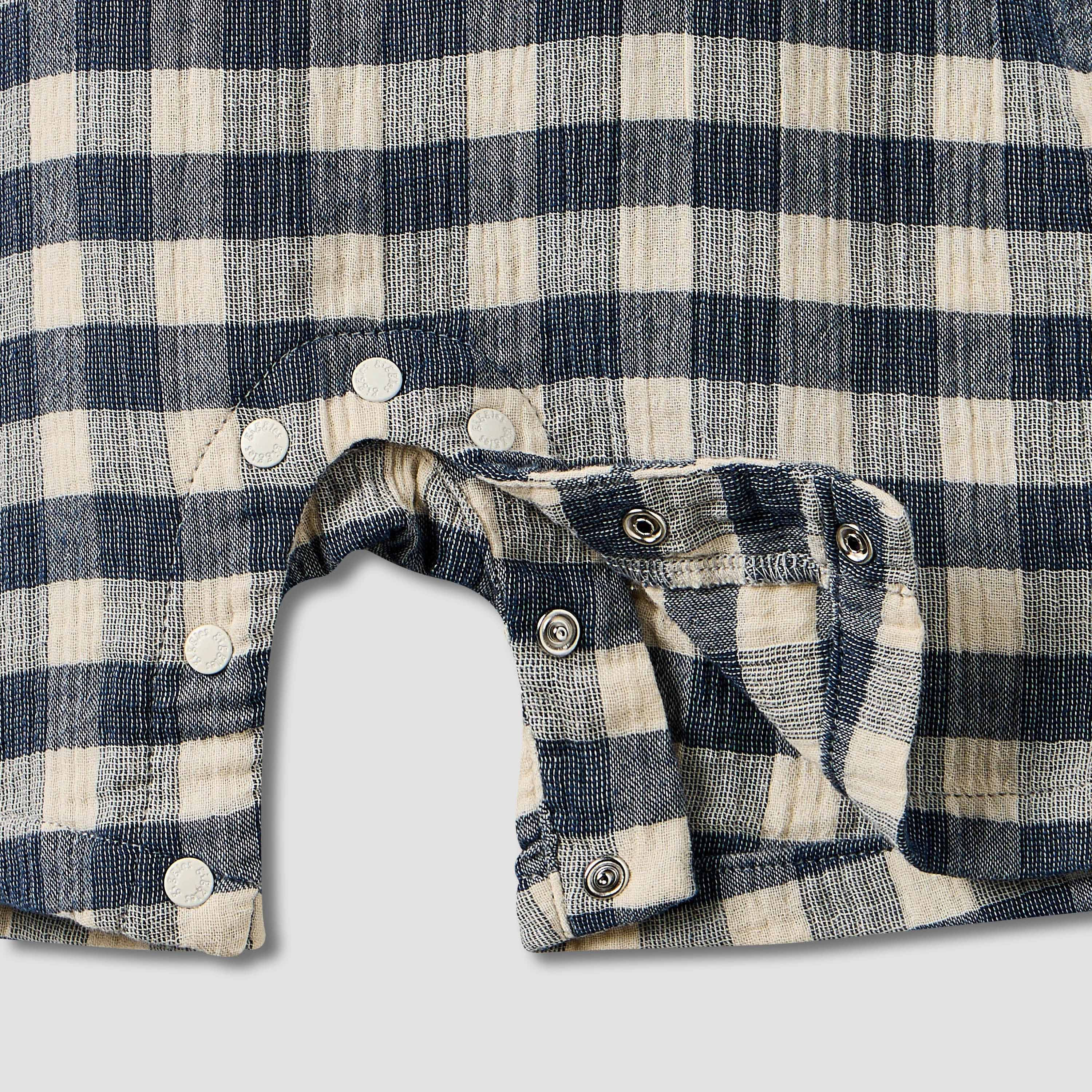 Giggles Collared Short Sleeve Top and Dungaree Set with Button Closure-baby-boys-clothing-setsandcoords-image-8