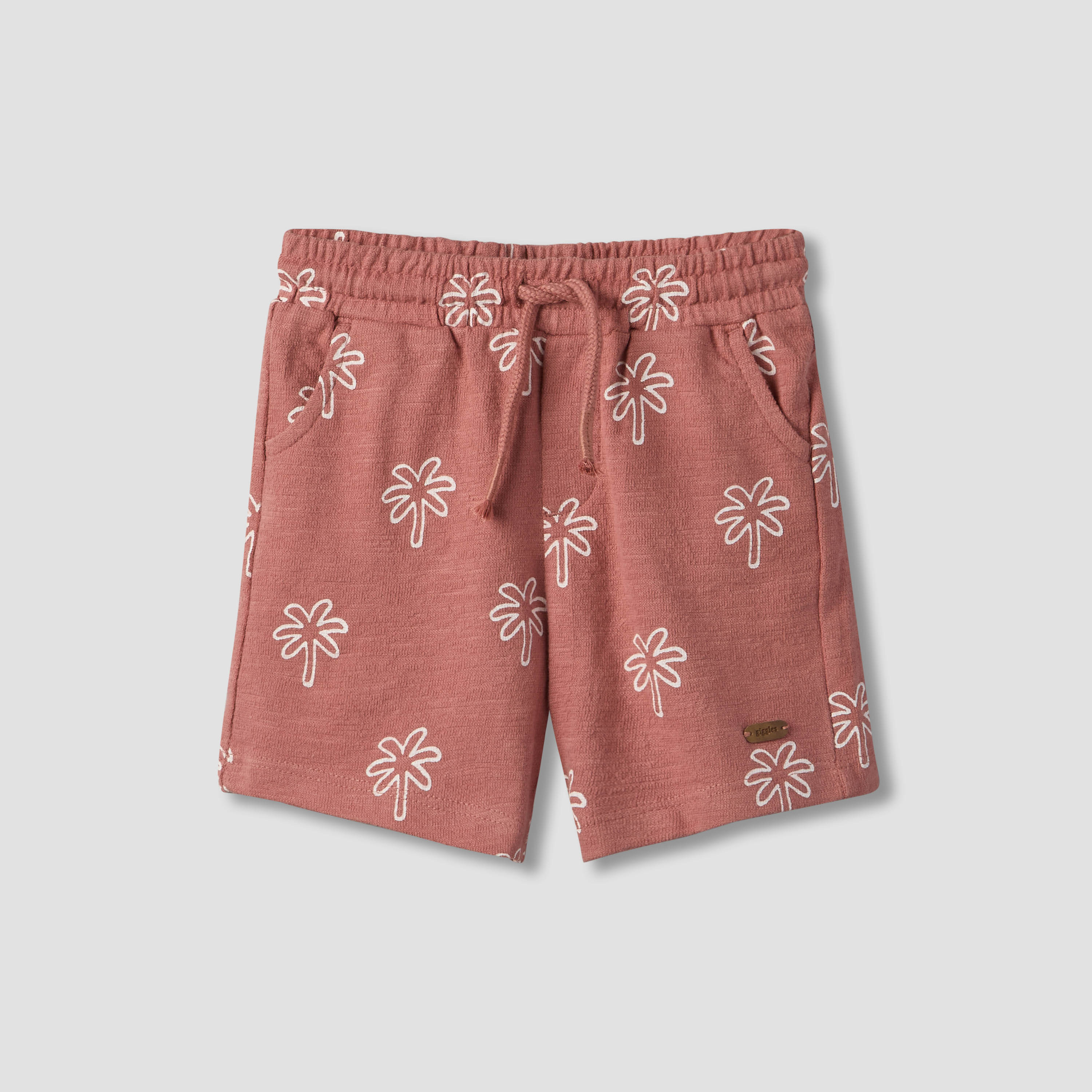 Giggles Collared Short Sleeves Polo T-shirt and Shorts Set with Palm Tree Print-baby-boys-clothing-setsandcoords-image-4