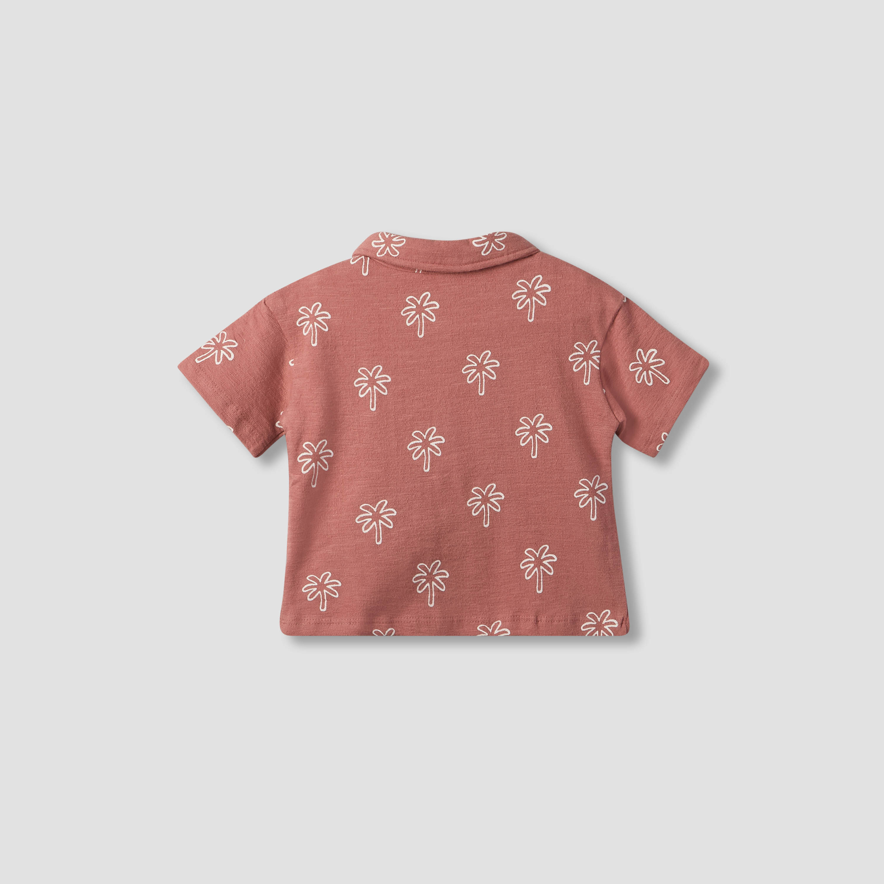 Giggles Collared Short Sleeves Polo T-shirt and Shorts Set with Palm Tree Print-baby-boys-clothing-setsandcoords-image-5