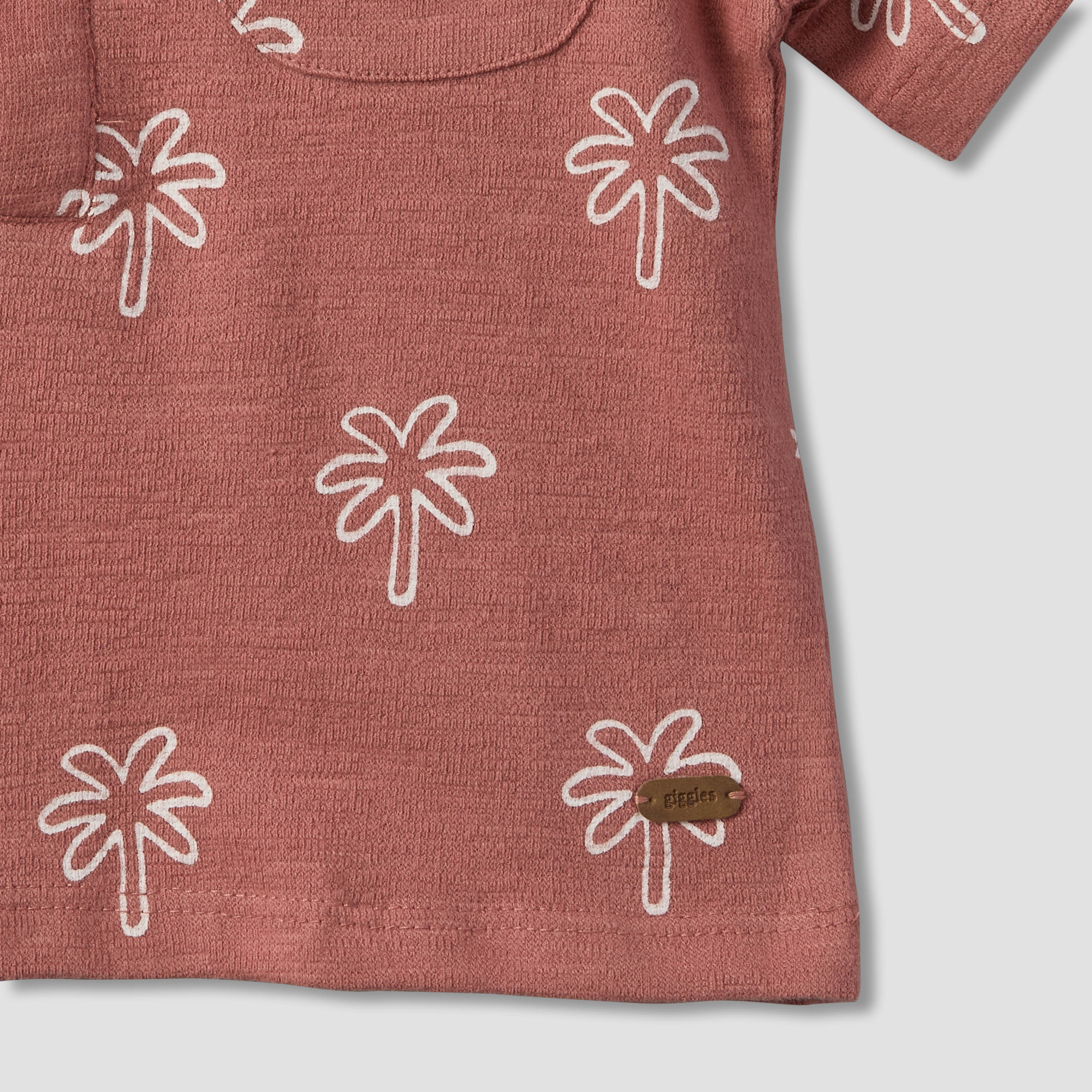 Giggles Collared Short Sleeves Polo T-shirt and Shorts Set with Palm Tree Print-baby-boys-clothing-setsandcoords-image-8