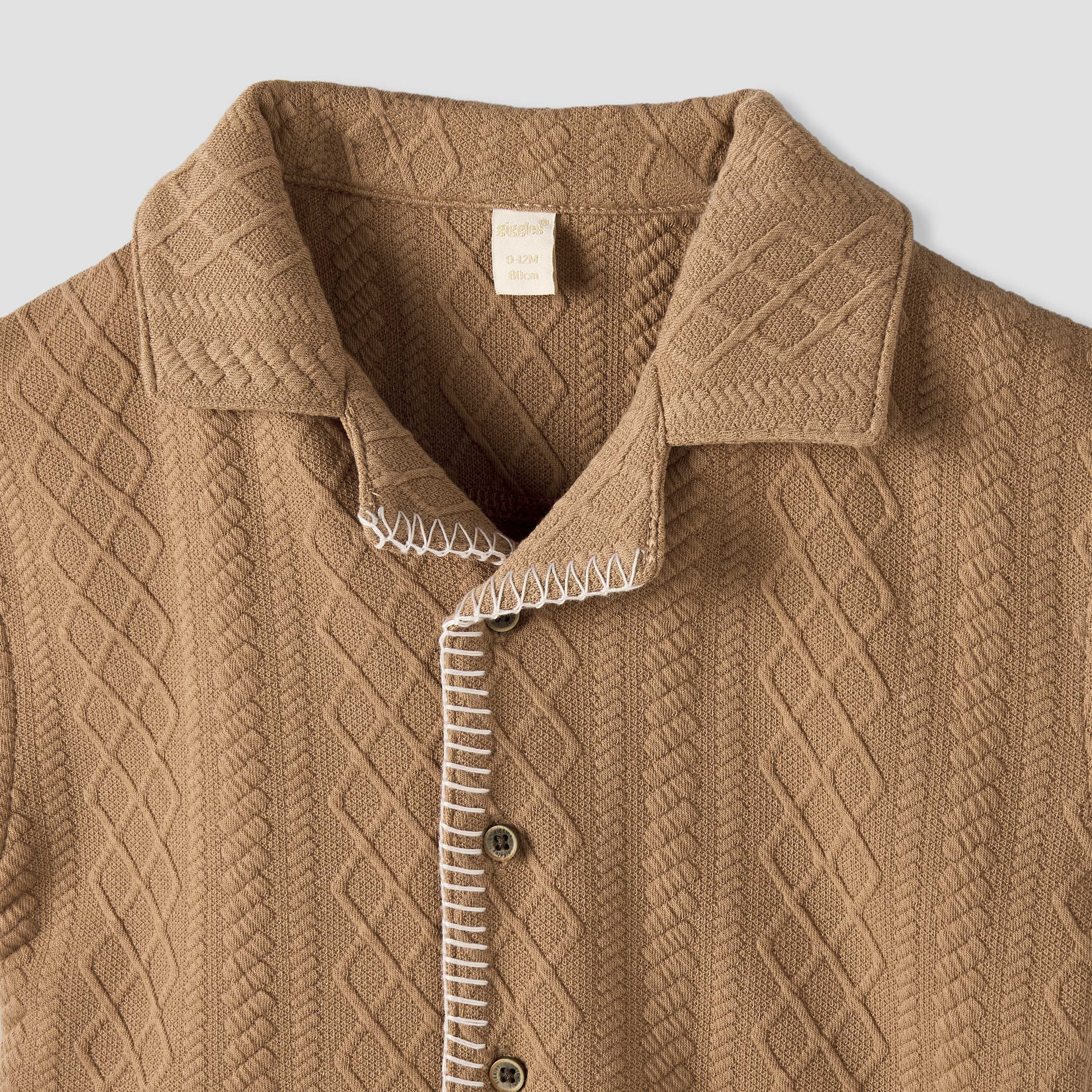طقم شورت برباط إغلاق وقميص بياقة كامب وأكمام قصيرة من جيجلز-baby-boys-clothing-setsandcoords-image-6