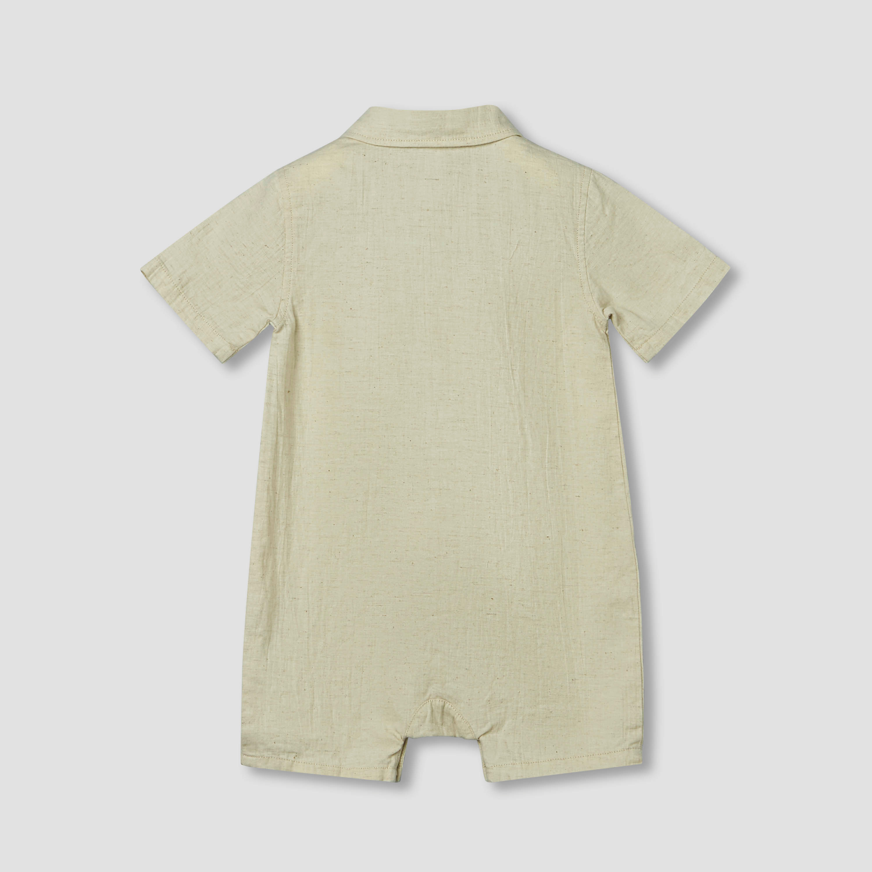 Giggles Collared Short Sleeves Romper with Embroidery-baby-boys-clothing-rompers-image-3