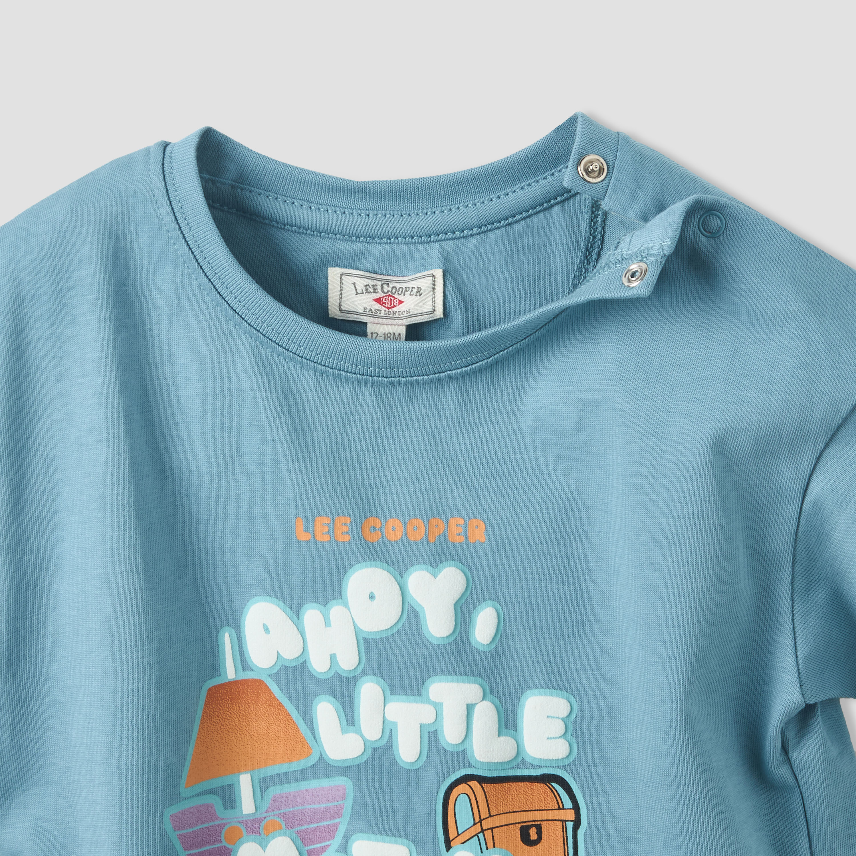 Lee Cooper Crew Neck Short Sleeves T-shirt with Graphic Print-baby-boys-clothing-tshirtsandpolos-image-4