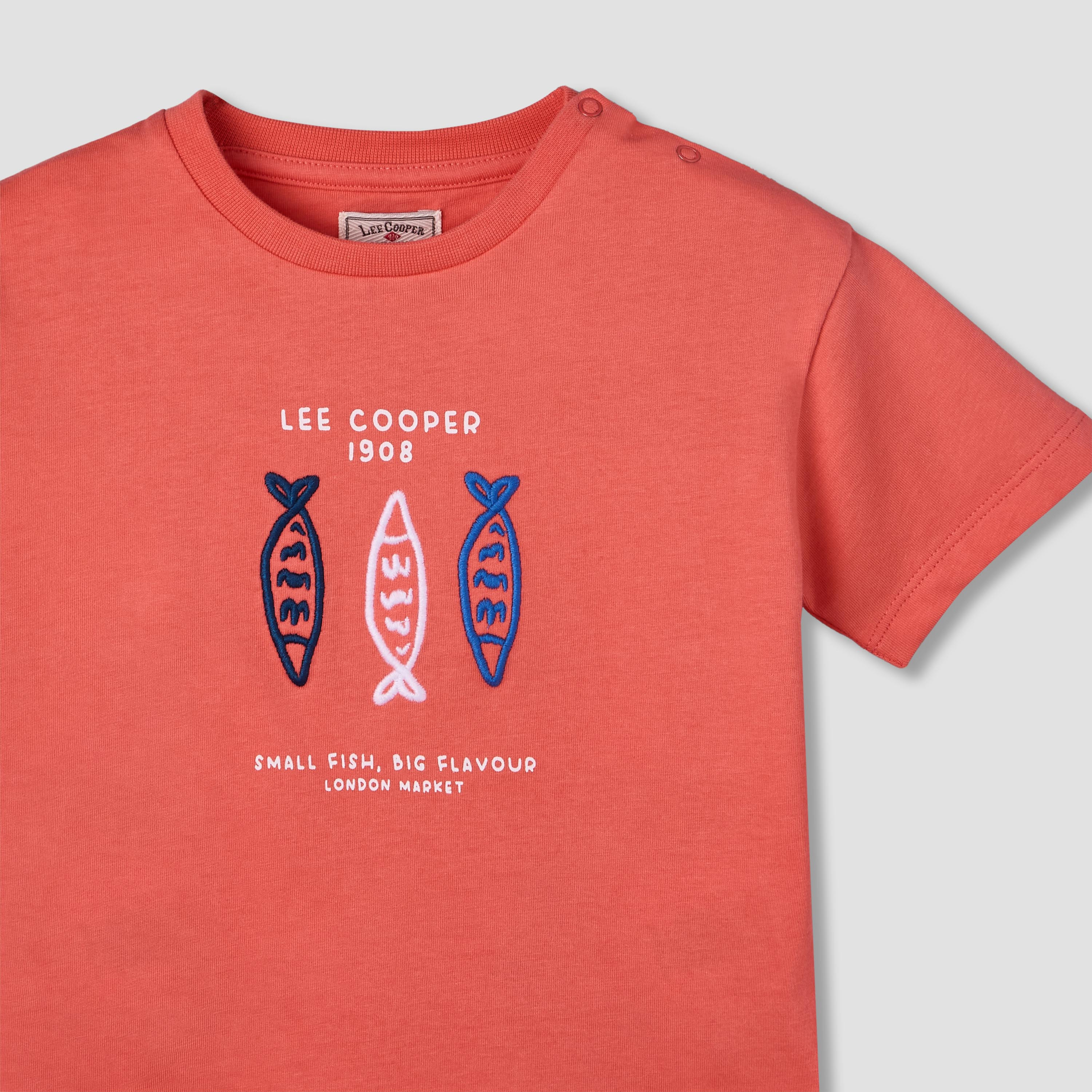 Lee Cooper Crew Neck Short Sleeves T-shirt with Print-baby-boys-clothing-tshirtsandpolos-image-4