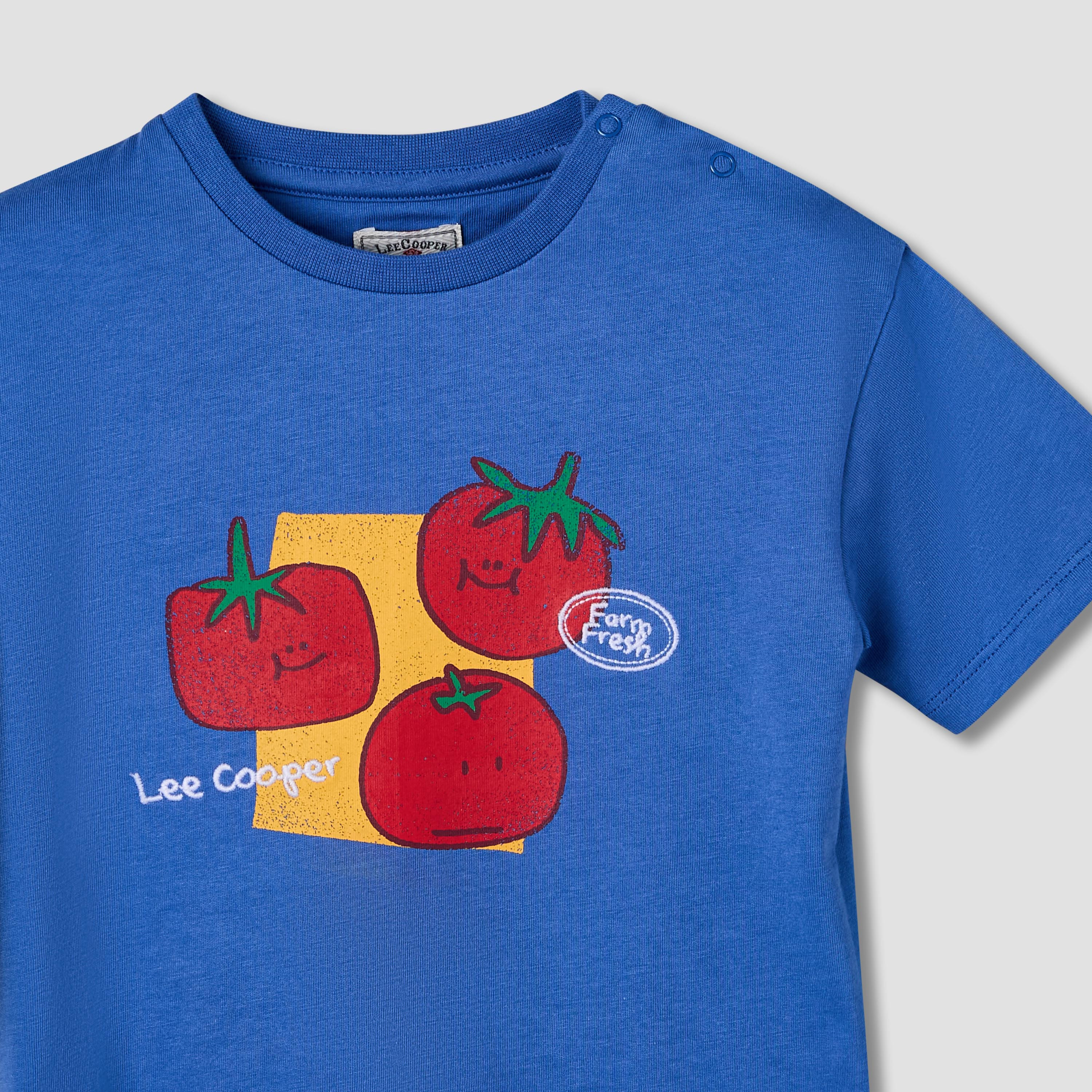 Lee Cooper Crew Neck Short Sleeves T-shirt with Tomato Print-baby-boys-clothing-tshirtsandpolos-image-4