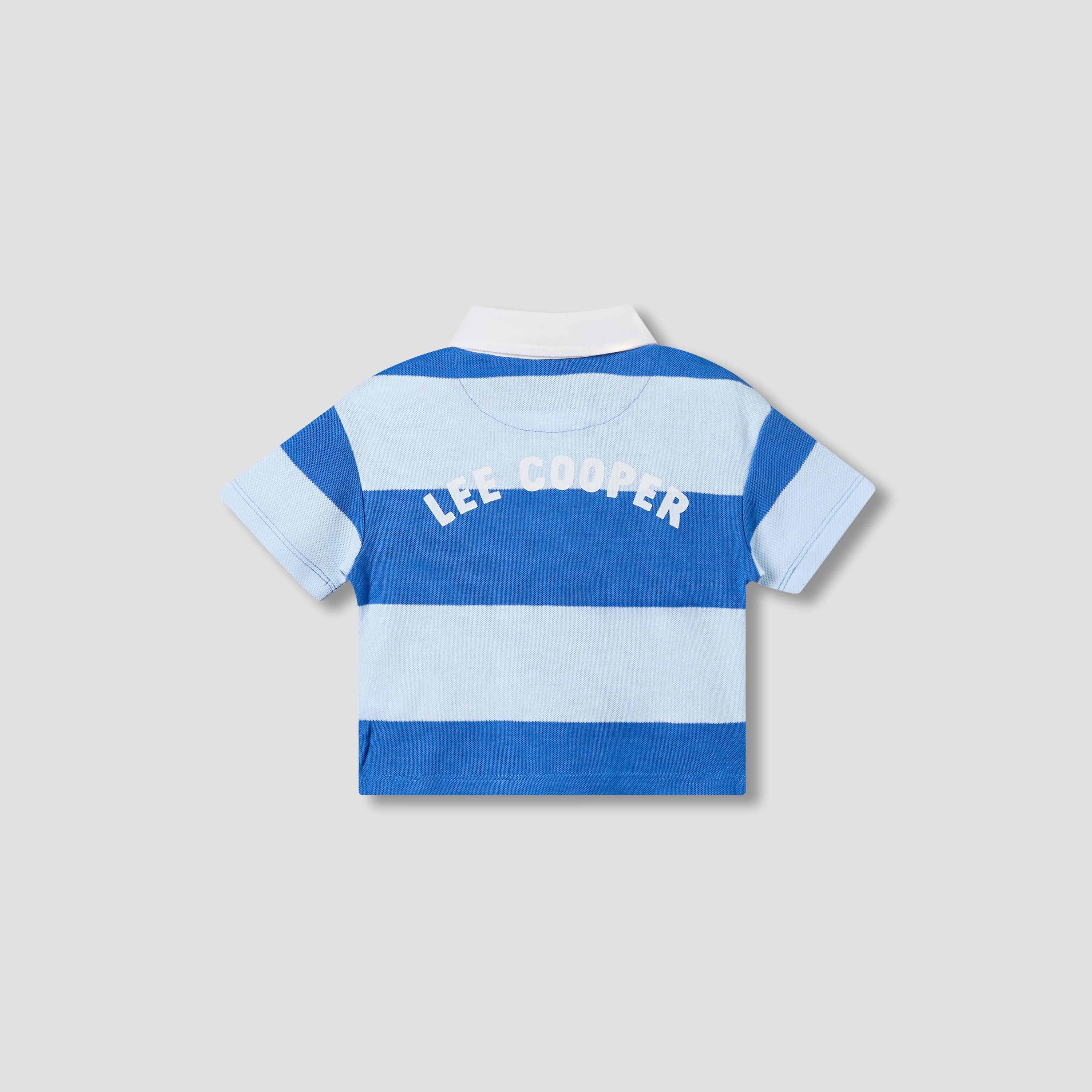 Lee Cooper Collared Short Sleeves T-shirt with Stripes-baby-boys-clothing-tshirtsandpolos-image-3